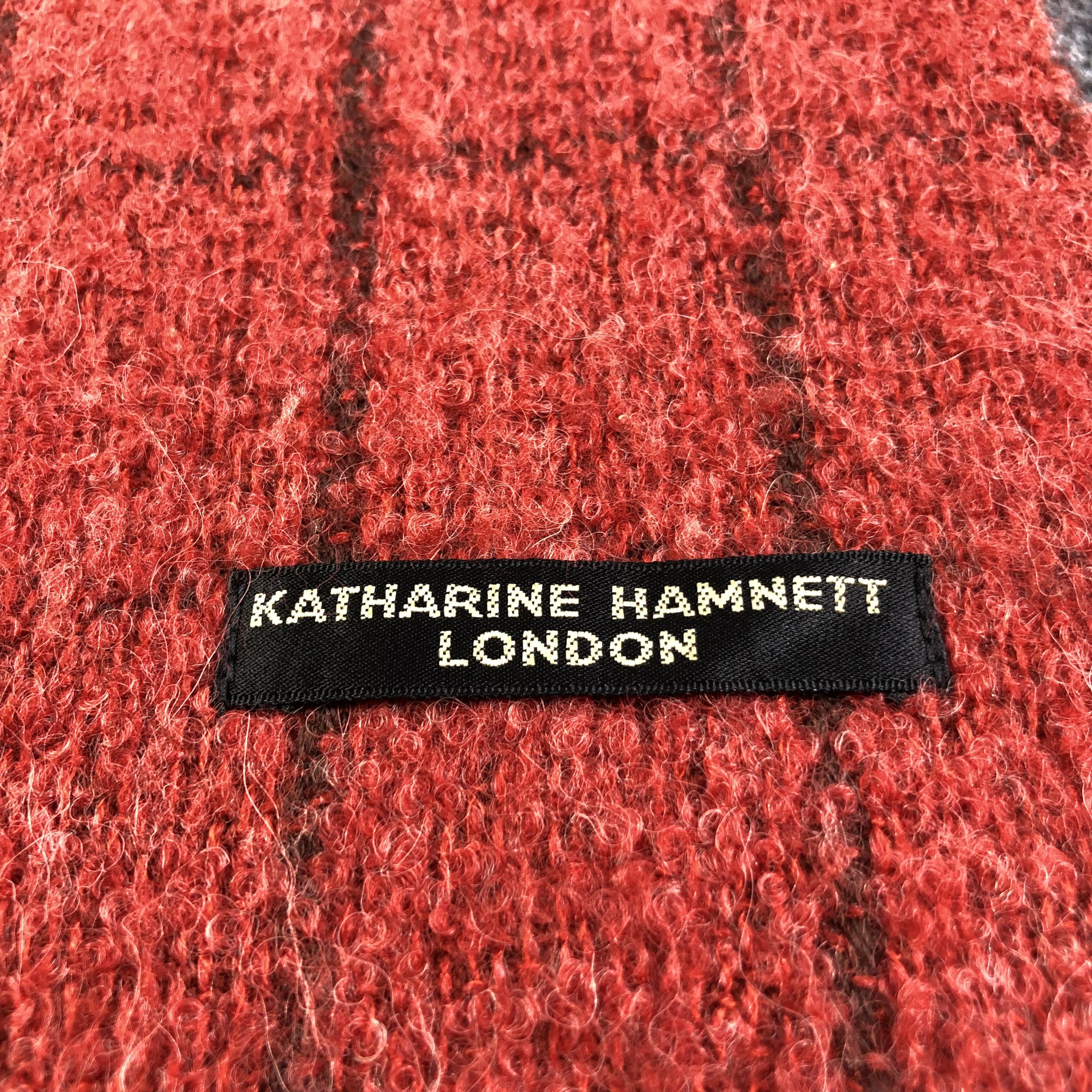 Katharine Hamnett London Wool Scarf Muffler V1309