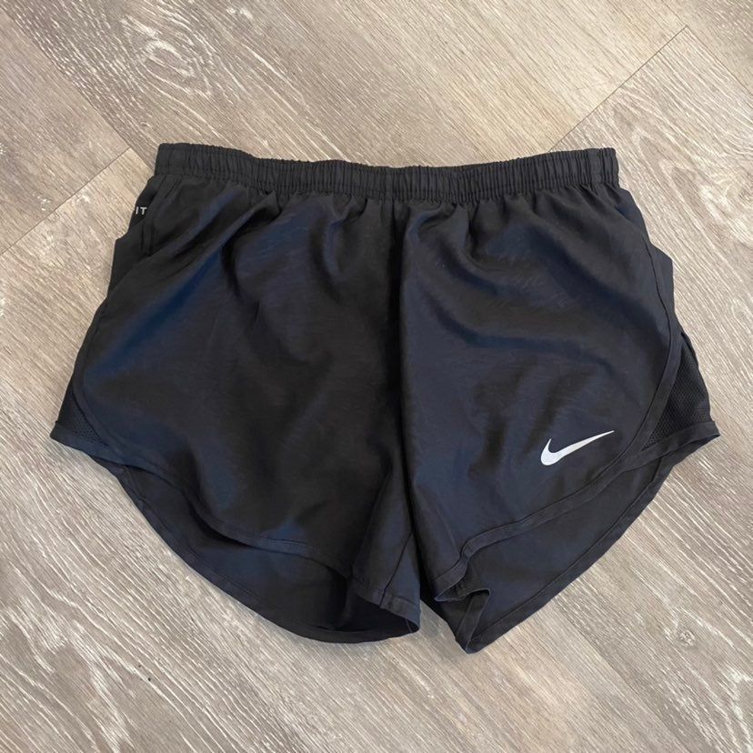 Nike Nike Black Pattern Athletic Workout Shorts Women XS Running Size 25" / US 0 / IT 36 - 1 Thumbnail