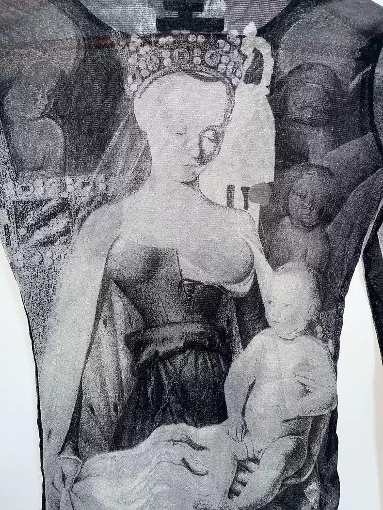 Jean Paul Gaultier Jean Paul Gaultier Notre Dame printed gauze long sleeve-250 Size US L / EU 52-54 / 3 - 3 Thumbnail