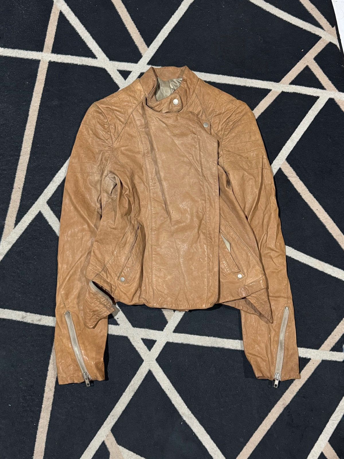 GOA Leather Jacket Japanese Brand Goa Styled Asymmetrical Size US S / EU 44-46 / 1 - 2 Thumbnail