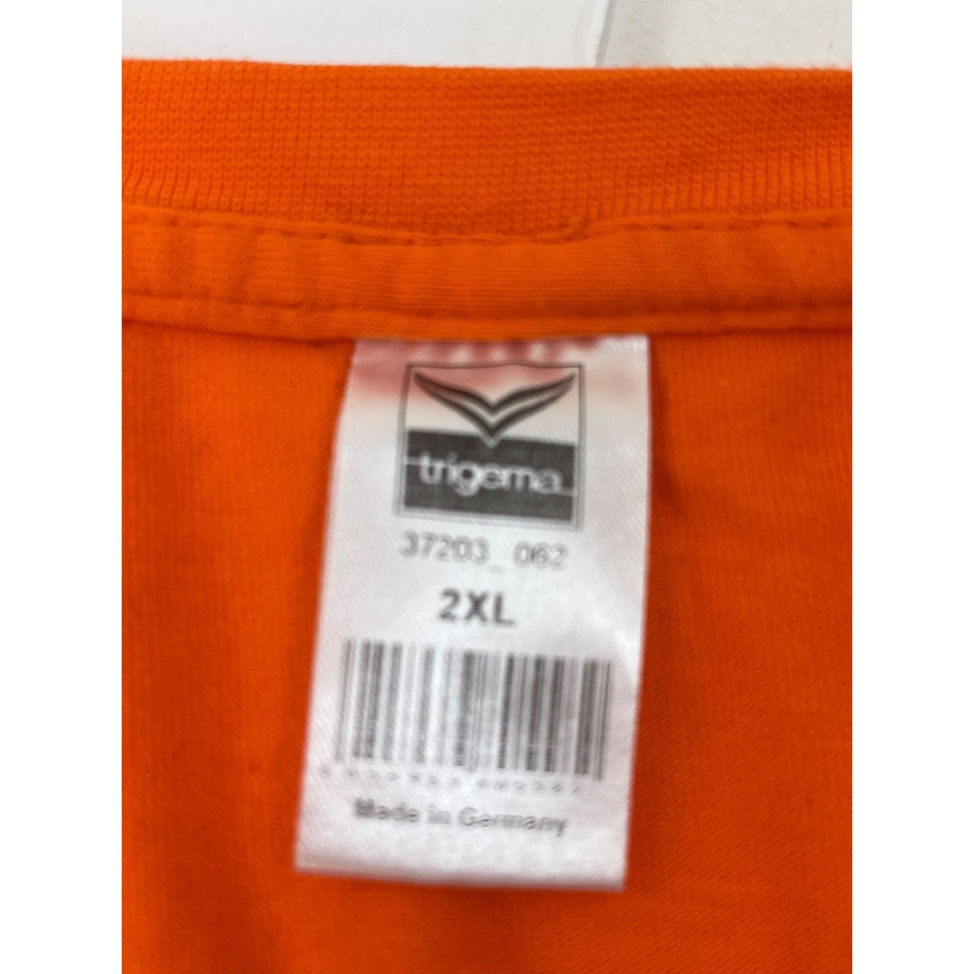 Other Trigema Mens Orange V-Neck T-Shirt 2XL Deluxe 100% Cotton Ma Size US XXL / EU 58 / 5 - 3 Thumbnail