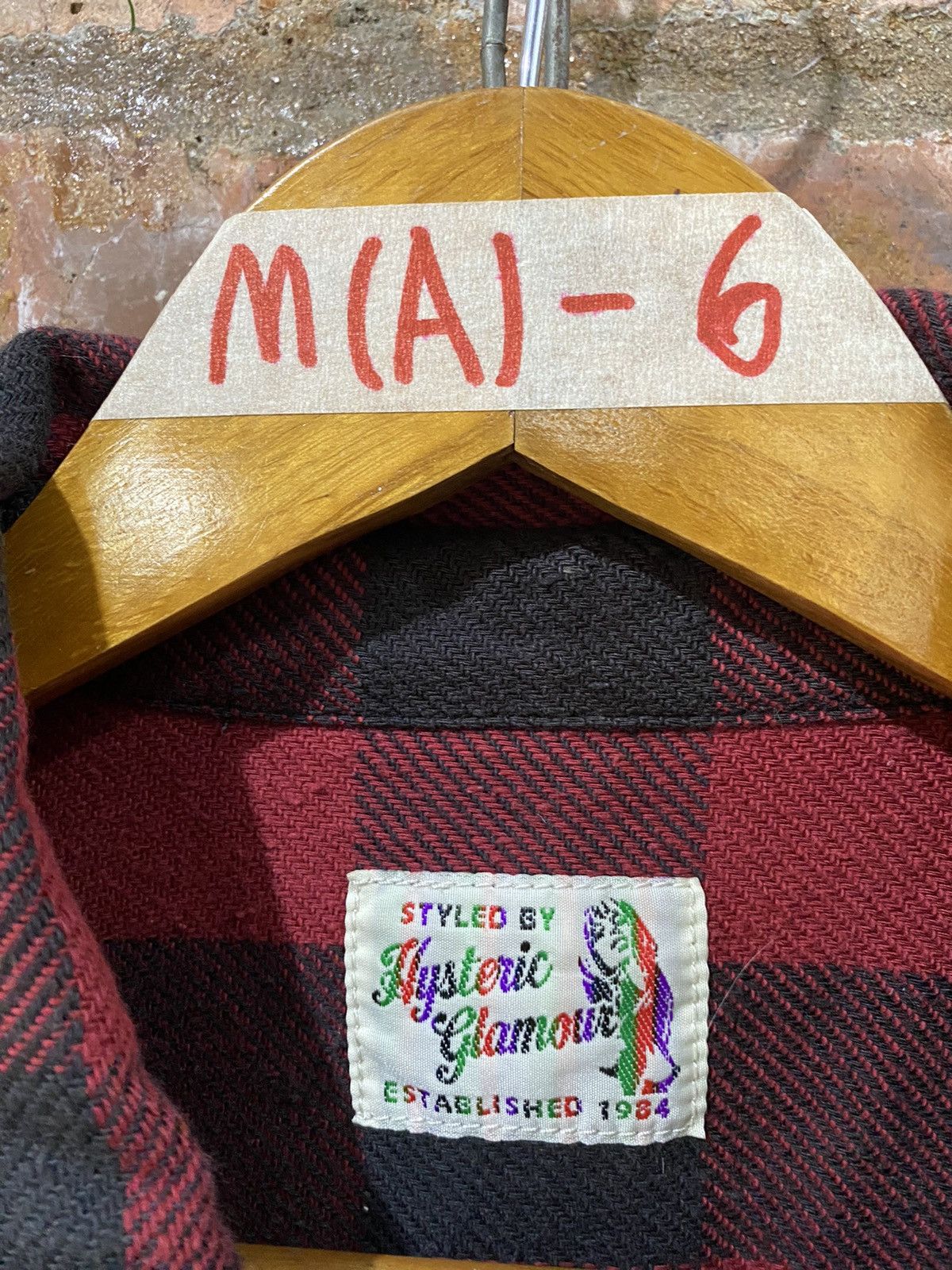 Hysteric Glamour 1990s 🔥 Checked Chain stitch flannel Size US M / EU 48-50 / 2 - 7 Thumbnail