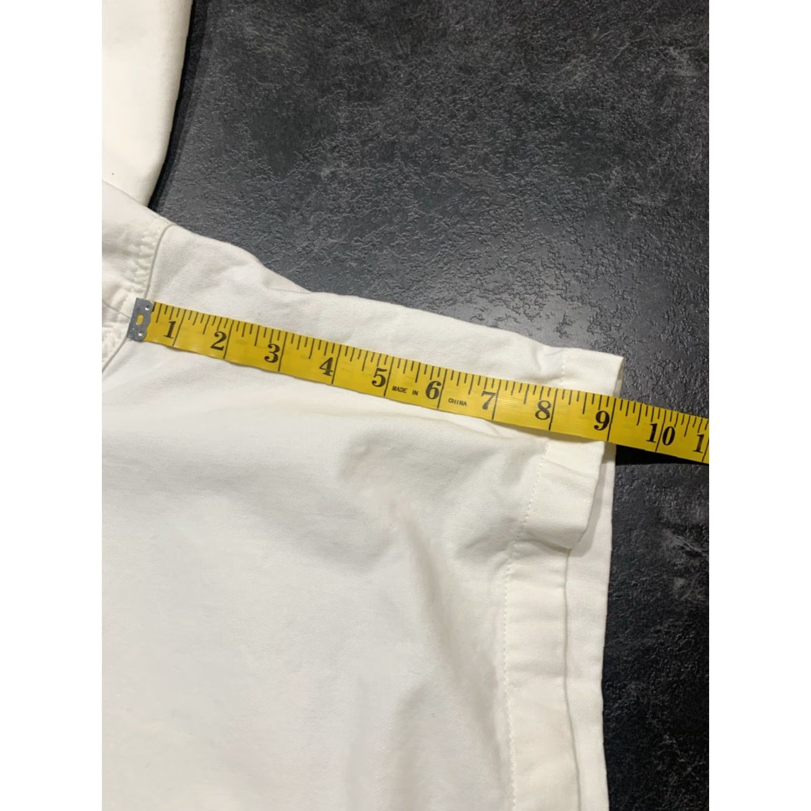 Lands' End Lands' End Men's White Chino Shorts Size 42 Flat Front Casual Workwear Size US 42 / EU 58 - 6 Thumbnail