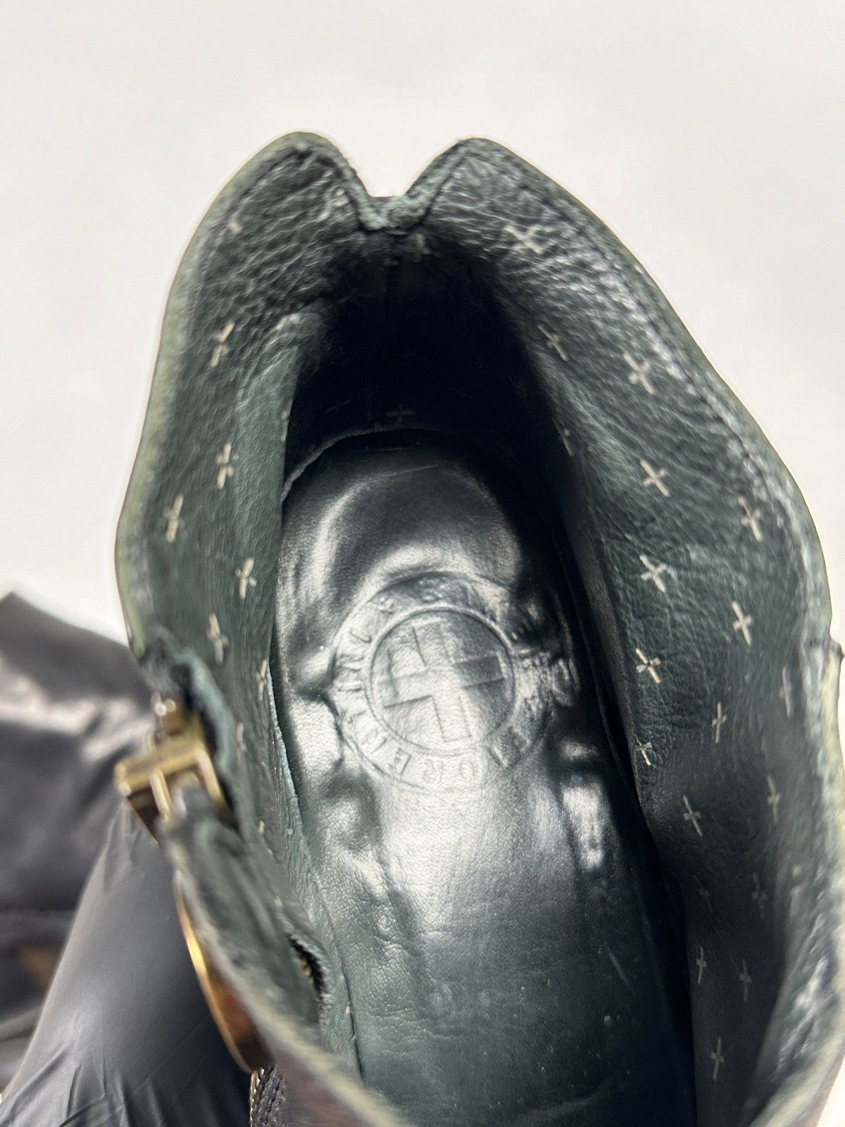 Fiorentini + Baker Fiorentini + Baker Black Leather Zip Ankle Boots Size US 8 / IT 38 - 23 Thumbnail