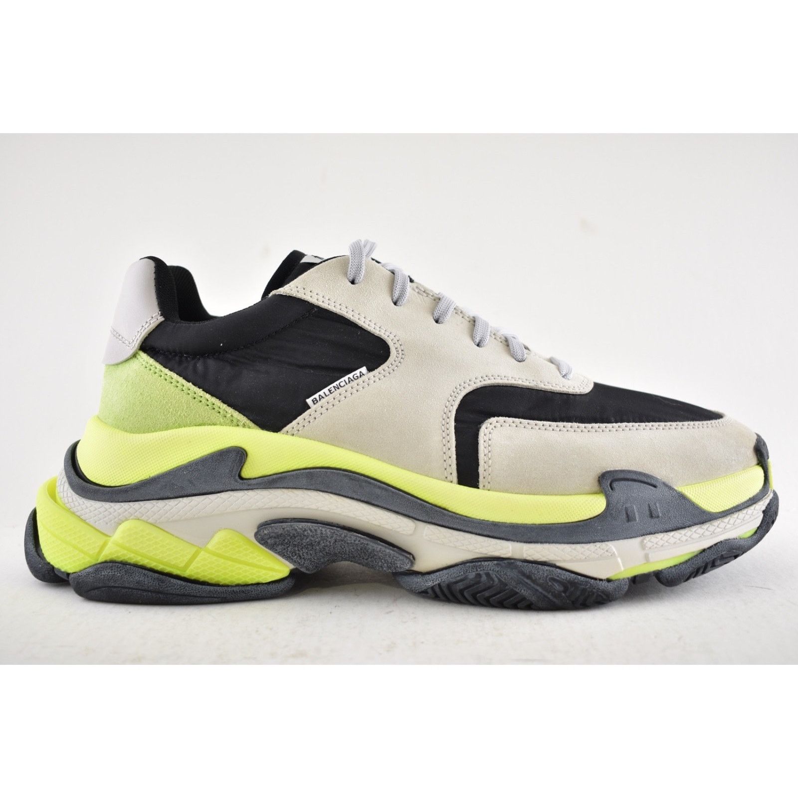 Balenciaga Balenciaga Triple S V2 Black Grey Jaune Sneaker 44 11 Size US 11 / EU 44 - 2 Thumbnail