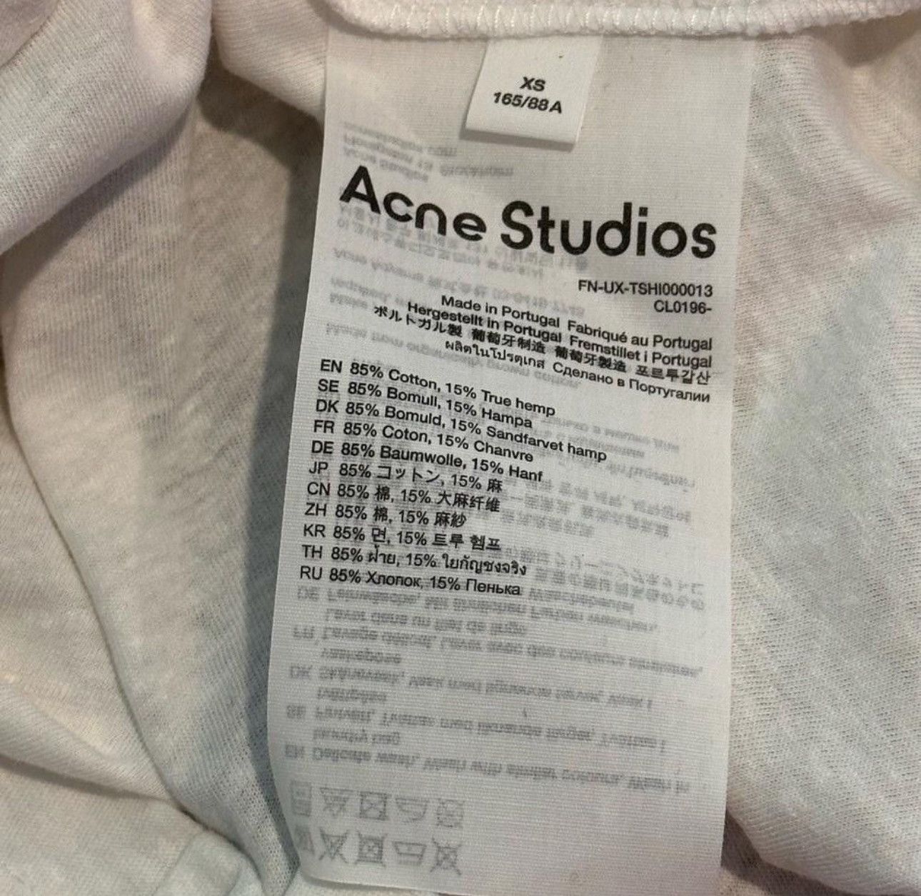 Acne Studios Last Size Acne Studios Stockholm 1996 Logo Print Reglan Size US XS / EU 42 / 0 - 9 Thumbnail