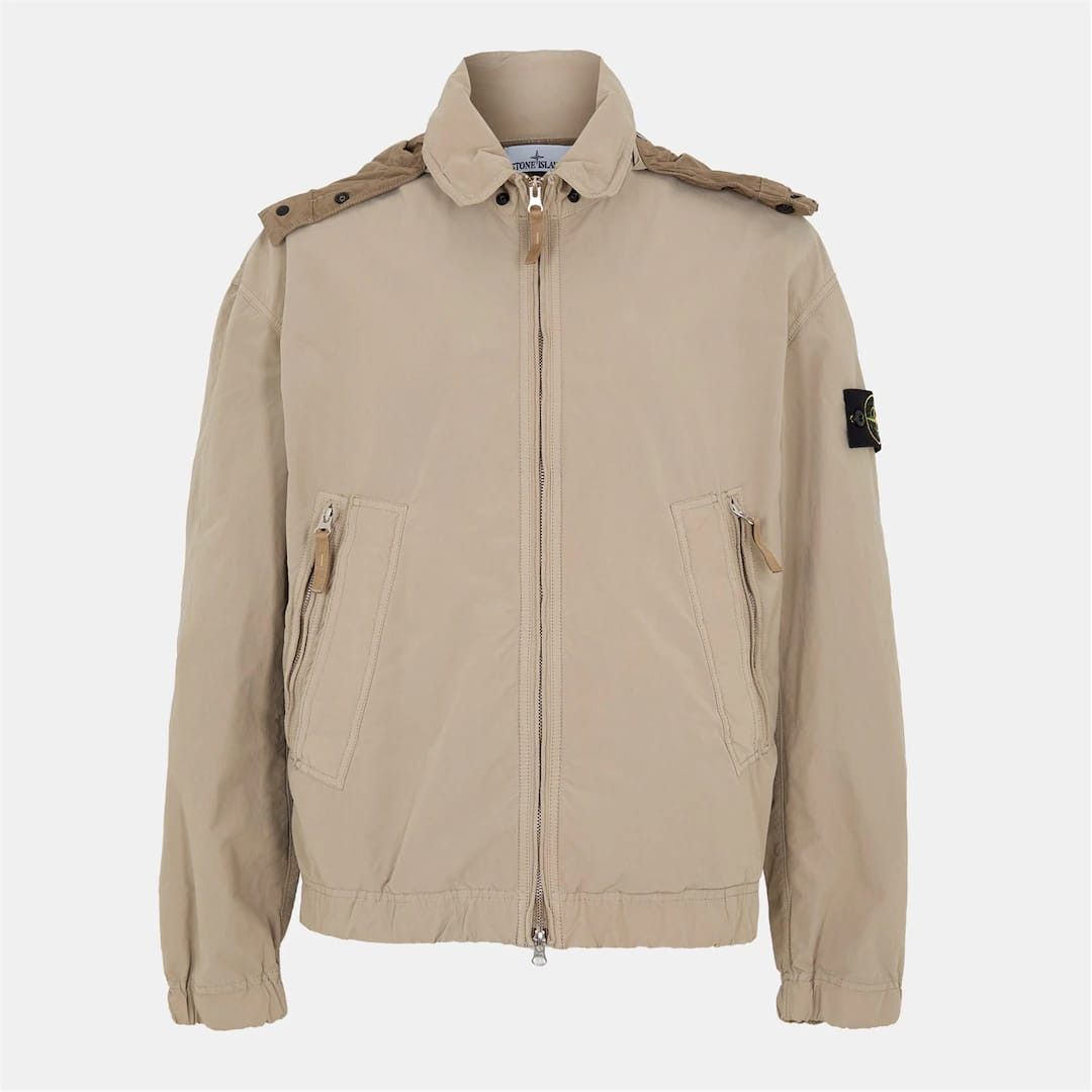Stone Island o1g2r1mq0526 Technical Coach Jacket in Beige Size US M / EU 48-50 / 2 - 1 Thumbnail