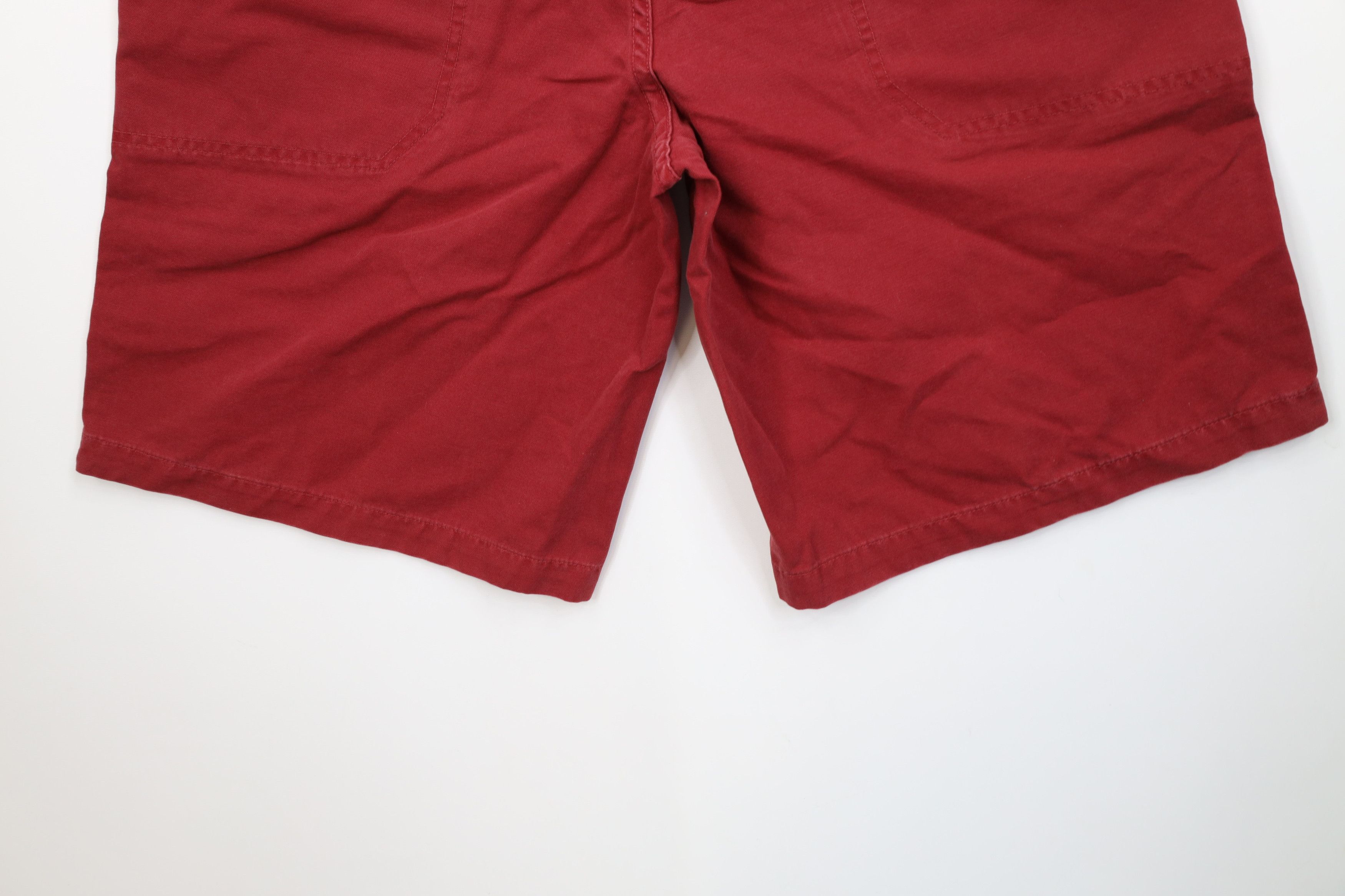 The North Face Vintage Y2K 2001 The North Face Dungaree Shorts Red Cotton Size US 34 / EU 50 - 11 Thumbnail