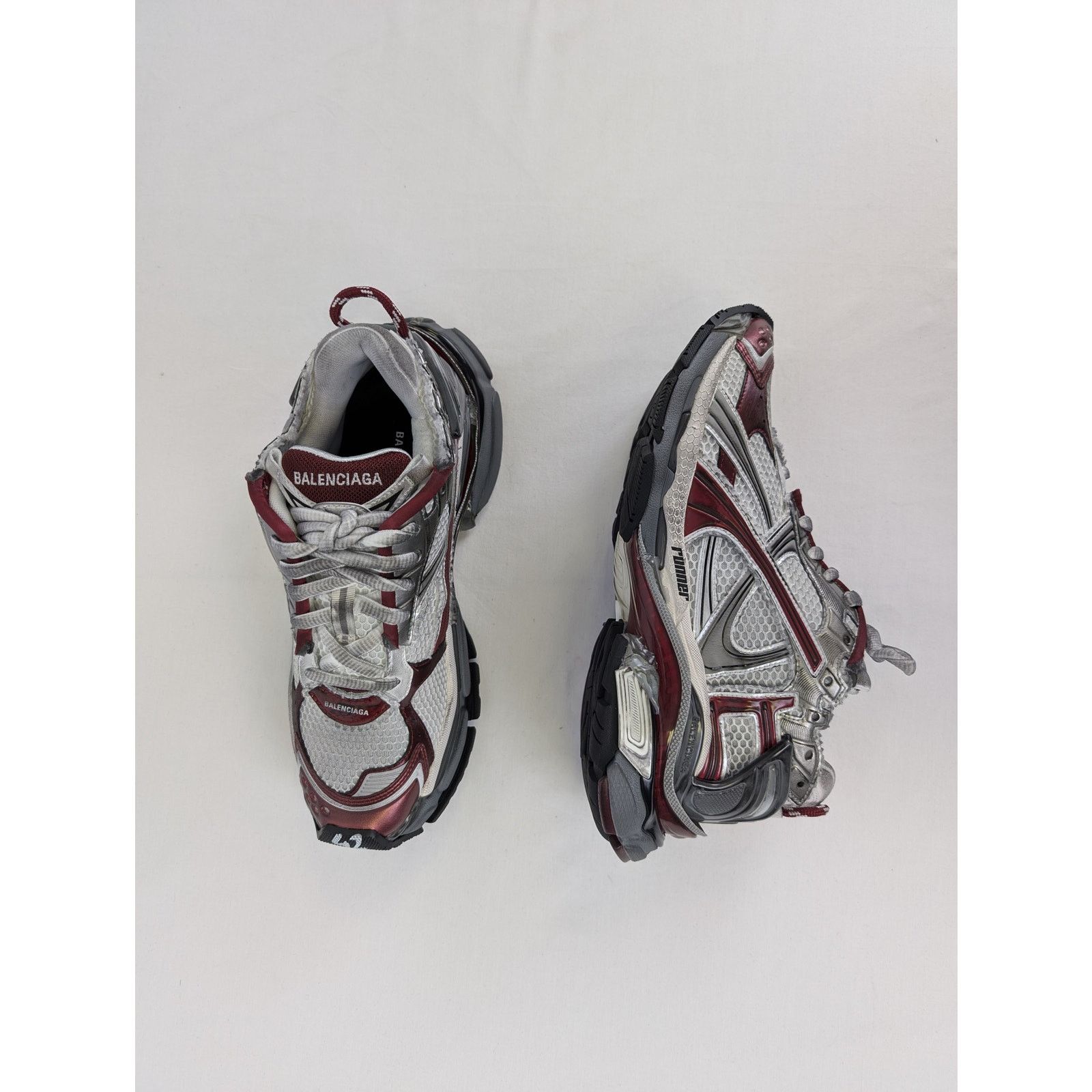 Balenciaga o1rshd1 Four Color Rubber Runners in Multicolor Size US 9 / EU 42 - 18 Thumbnail