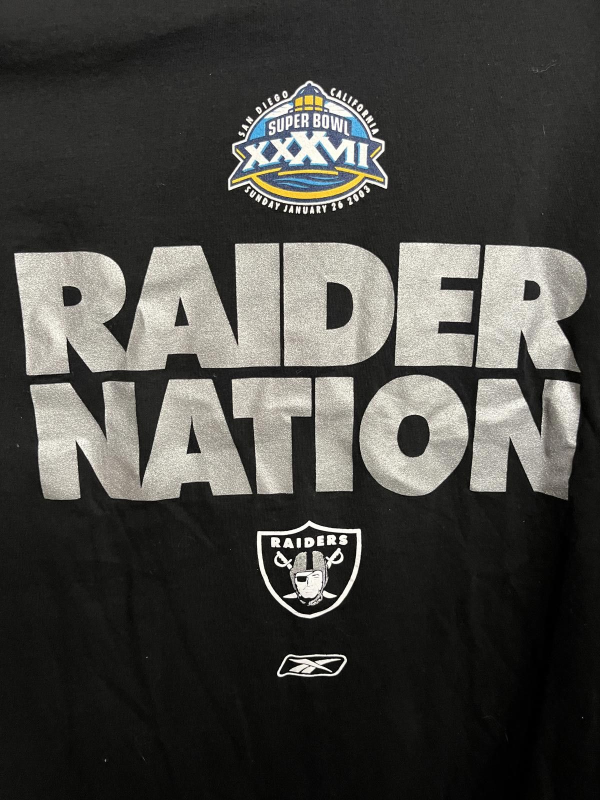 Reebok Vintage 2003 Super Bowl Oakland Raiders T-shirt - L Size US L / EU 52-54 / 3 - 3 Thumbnail