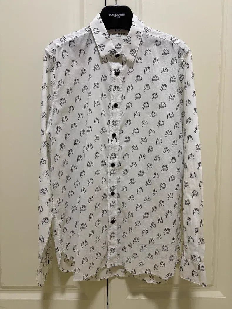 Saint Laurent Paris Saint Laurent Paris size 41 Blood Tooth Shirt Size US M / EU 48-50 / 2 - 1 Thumbnail