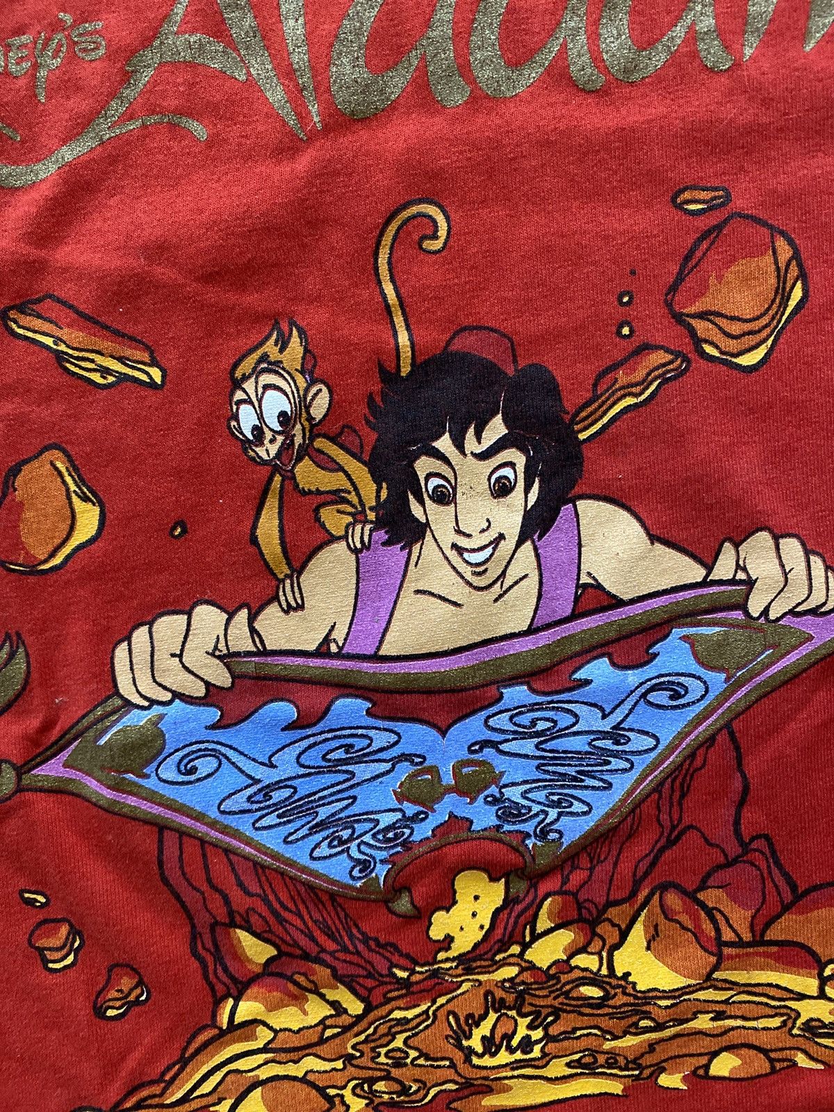 Disney × Vintage 90s Disney Aladdin cartoon art shirt kids XL Size US XS / EU 42 / 0 - 3 Thumbnail