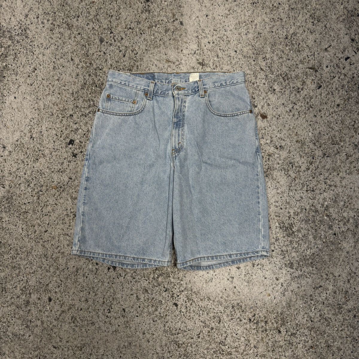 Levi's Vintage 90s Levi’s 560 Loose Baggy Light Wash Shorts Chrome Size US 34 / EU 50 - 2 Thumbnail