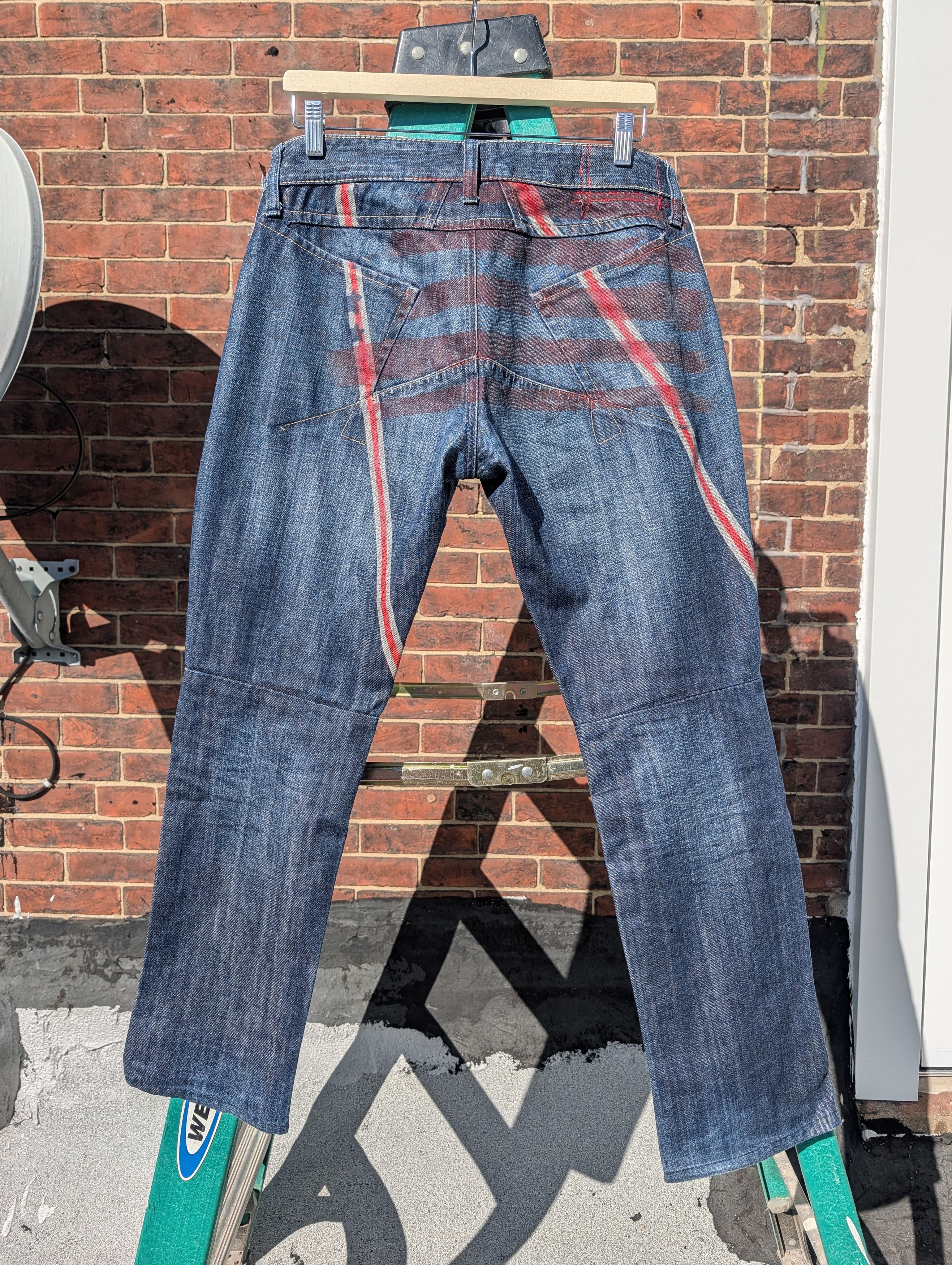 Marithe + Francois Girbaud MF+G American Flag Jeans Size US 34 / EU 50 - 1 Thumbnail