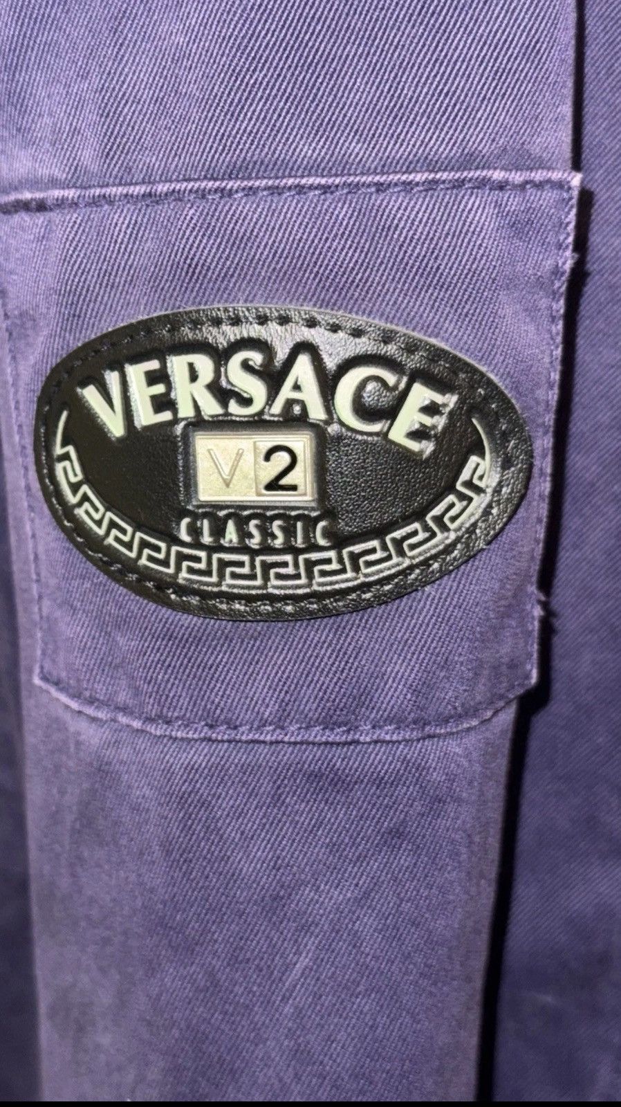 Other Versace V2, Purple Rayon Trucker Jacket, XXL 9/10 Size US XXL / EU 58 / 5 - 11 Thumbnail