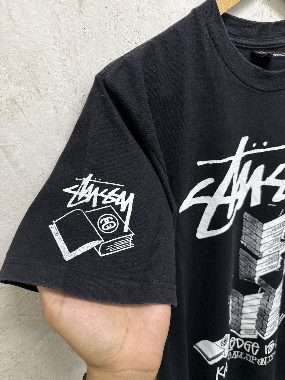 Stussy 2000s Stussy Knowledge Is King Black Tee Size US S / EU 44-46 / 1 - 4 Thumbnail
