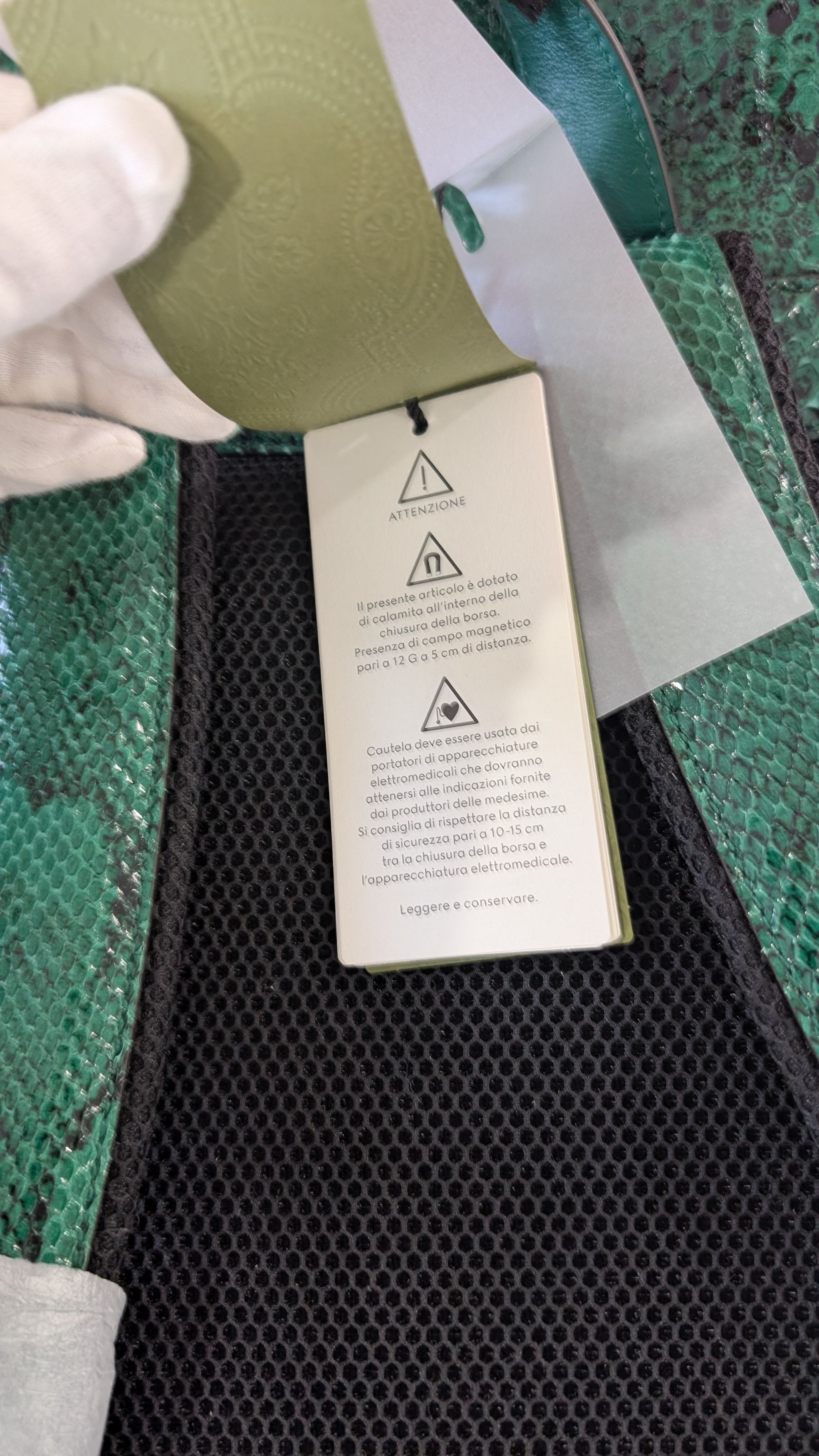 Gucci Gucci Emerald Python Backpack North America EXCLUSIVE Size ONE SIZE - 19 Thumbnail