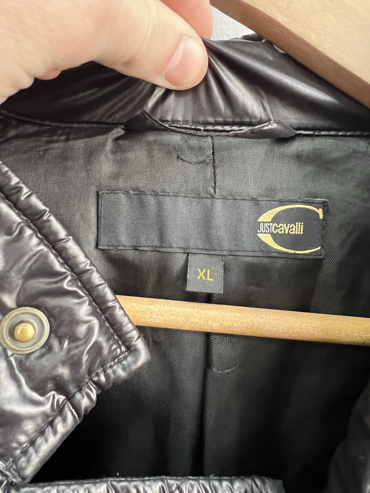 Designer VINTAGE BIKER ROBERTO CAVALLI JACKET LEATHER NYLON BONDAGE Size US XL / EU 56 / 4 - 8 Thumbnail