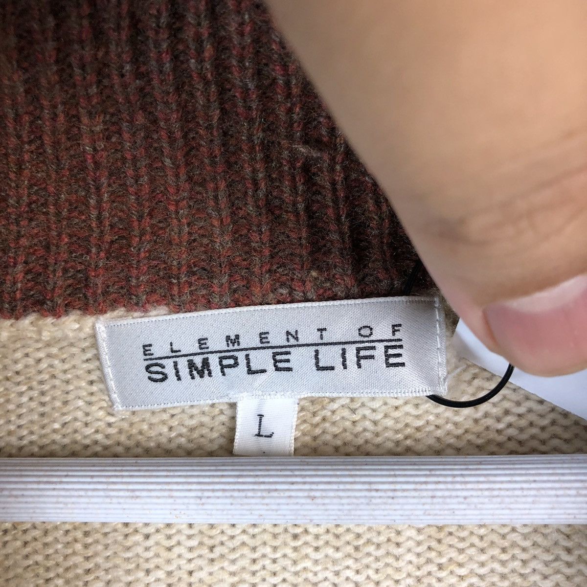 Homespun Knitwear × Japanese Brand Simple Life Brown vintage Knitwear #A2194 Size US L / EU 52-54 / 3 - 9 Thumbnail