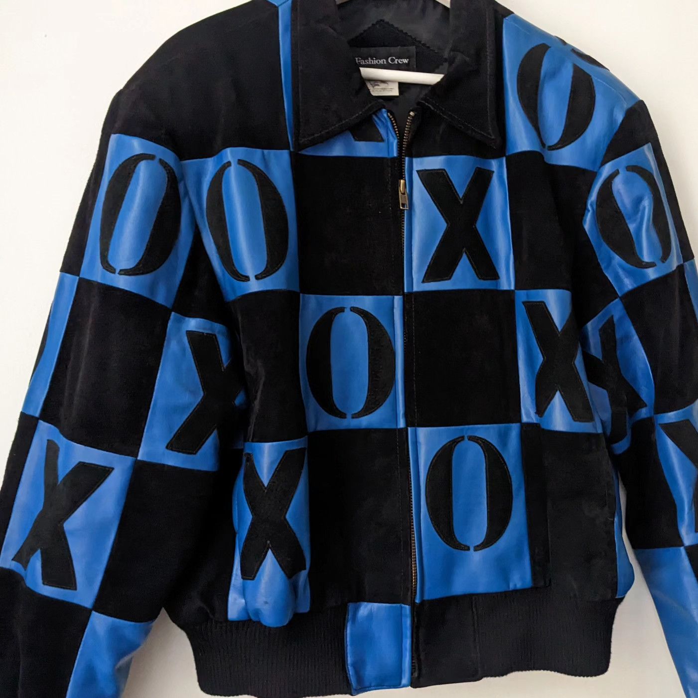 Vintage Vintage Tic Tac Toe Jacket XO Leather Zip Bomber Size US S / EU 44-46 / 1 - 3 Thumbnail