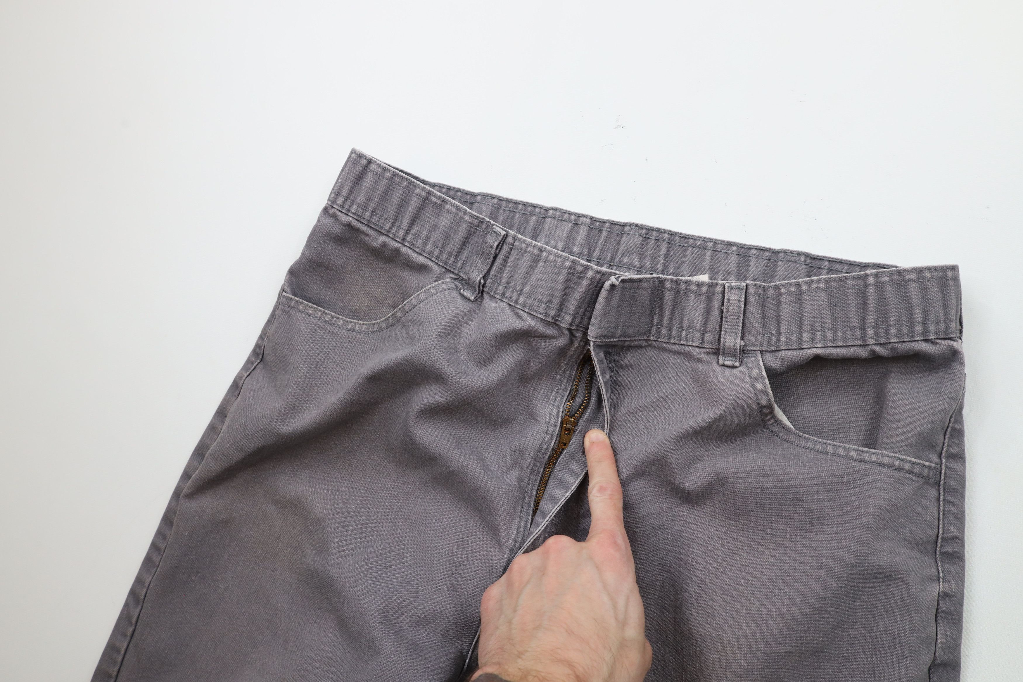 Vintage Vintage 70s Streetwear Canvas Wide Leg Bell Bottoms Pants Size US 36 / EU 52 - 6 Thumbnail