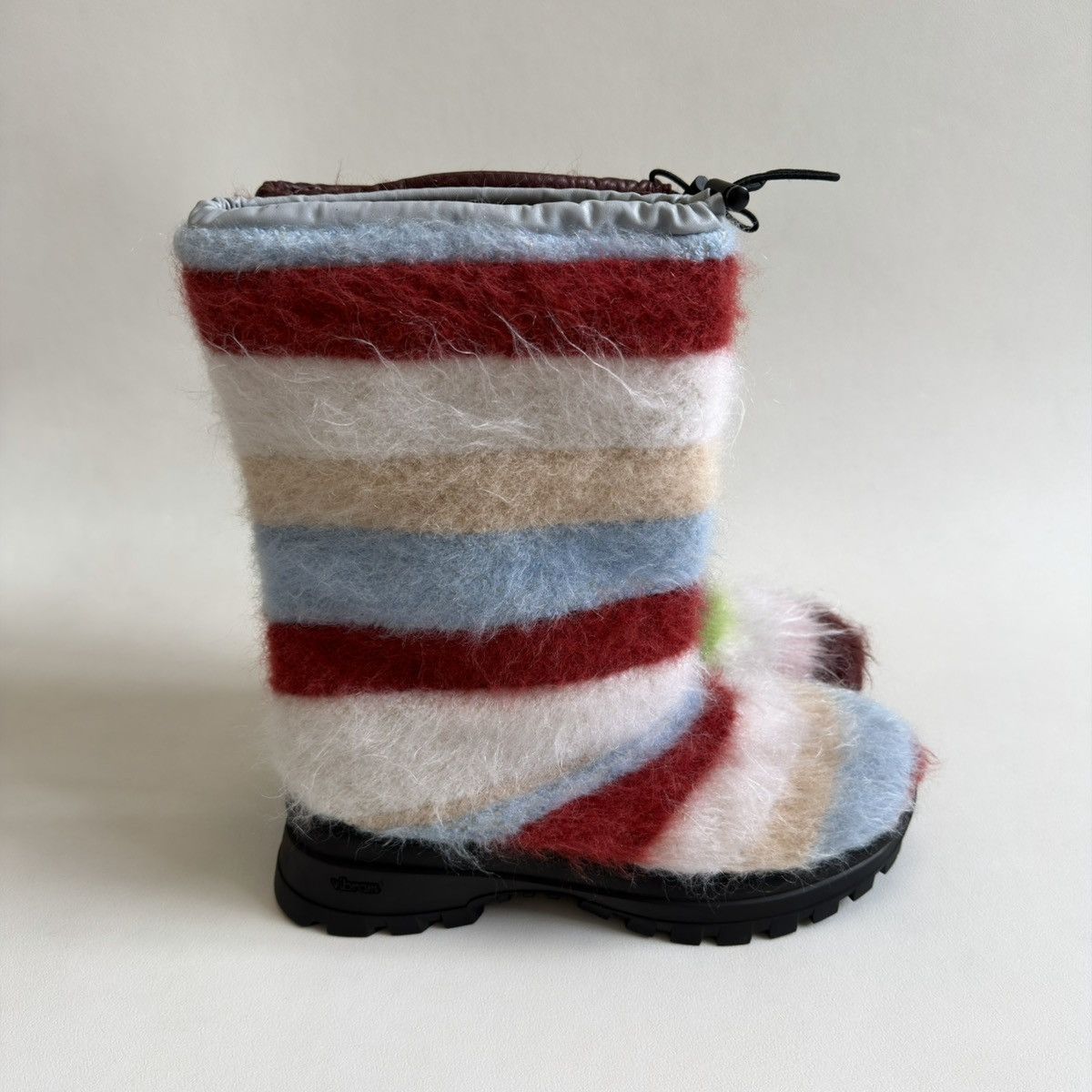 Marni Sample Striped Mohair Engineer Boots Size US 10 / EU 43 - 3 Thumbnail
