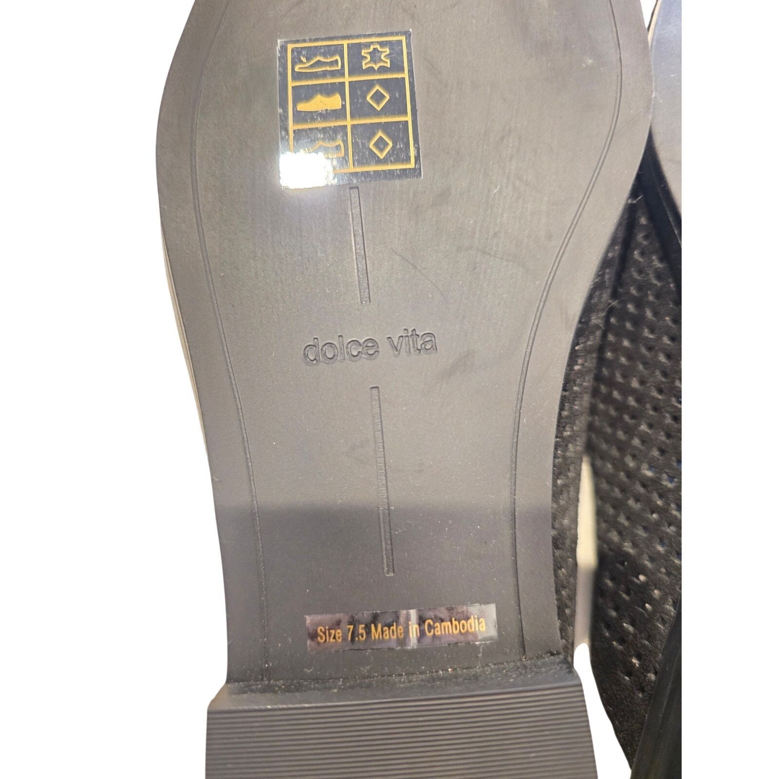 Dolce Vita Dolce Vita Black Suede Perforated Mule Loafers Square Toe Size US 7.5 / IT 37.5 - 12 Thumbnail