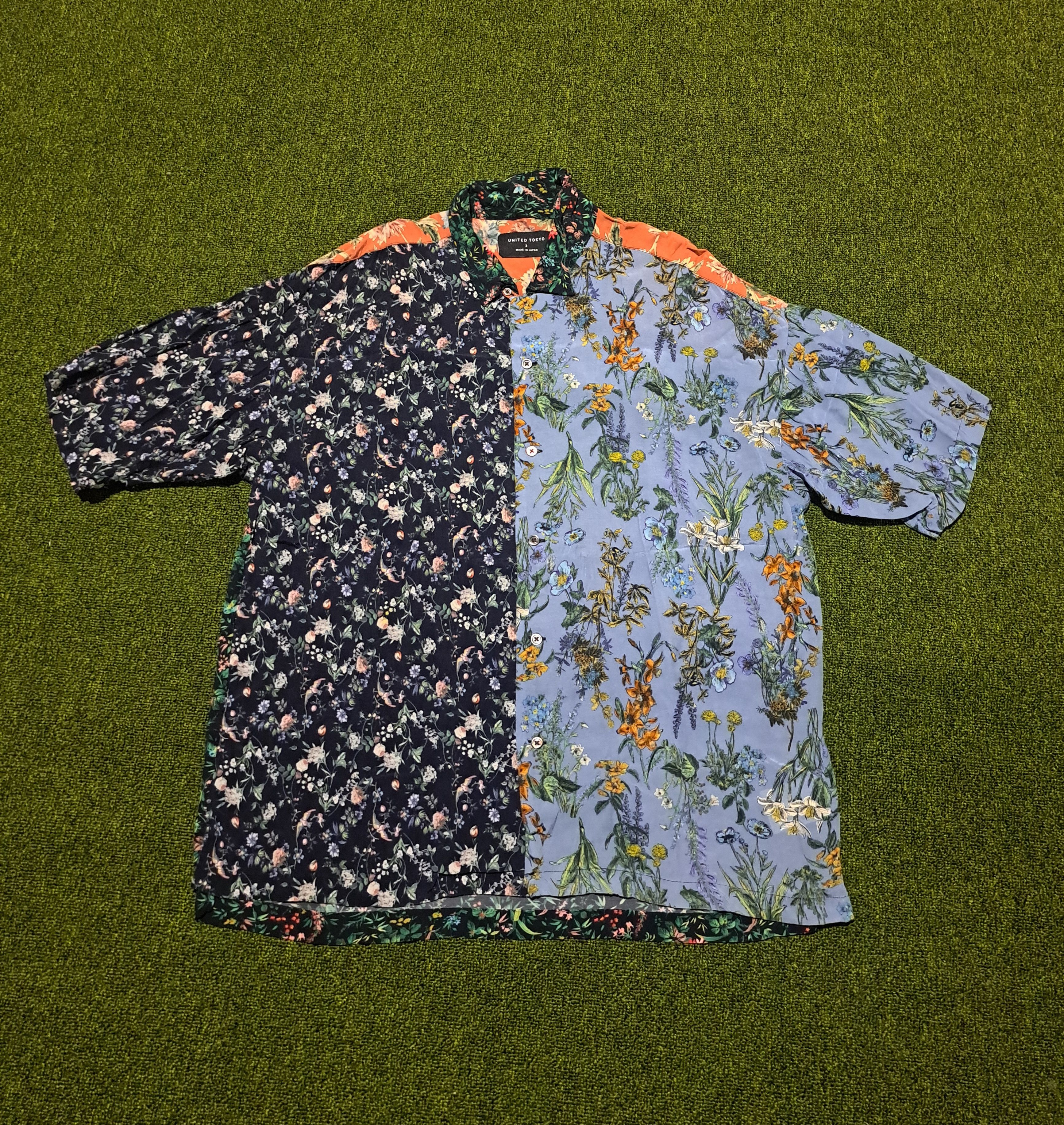 Japanese Brand United Tokyo Hawaiian Shirt Flower Mens Size 3 / L JPN Size US L / EU 52-54 / 3 - 1 Thumbnail