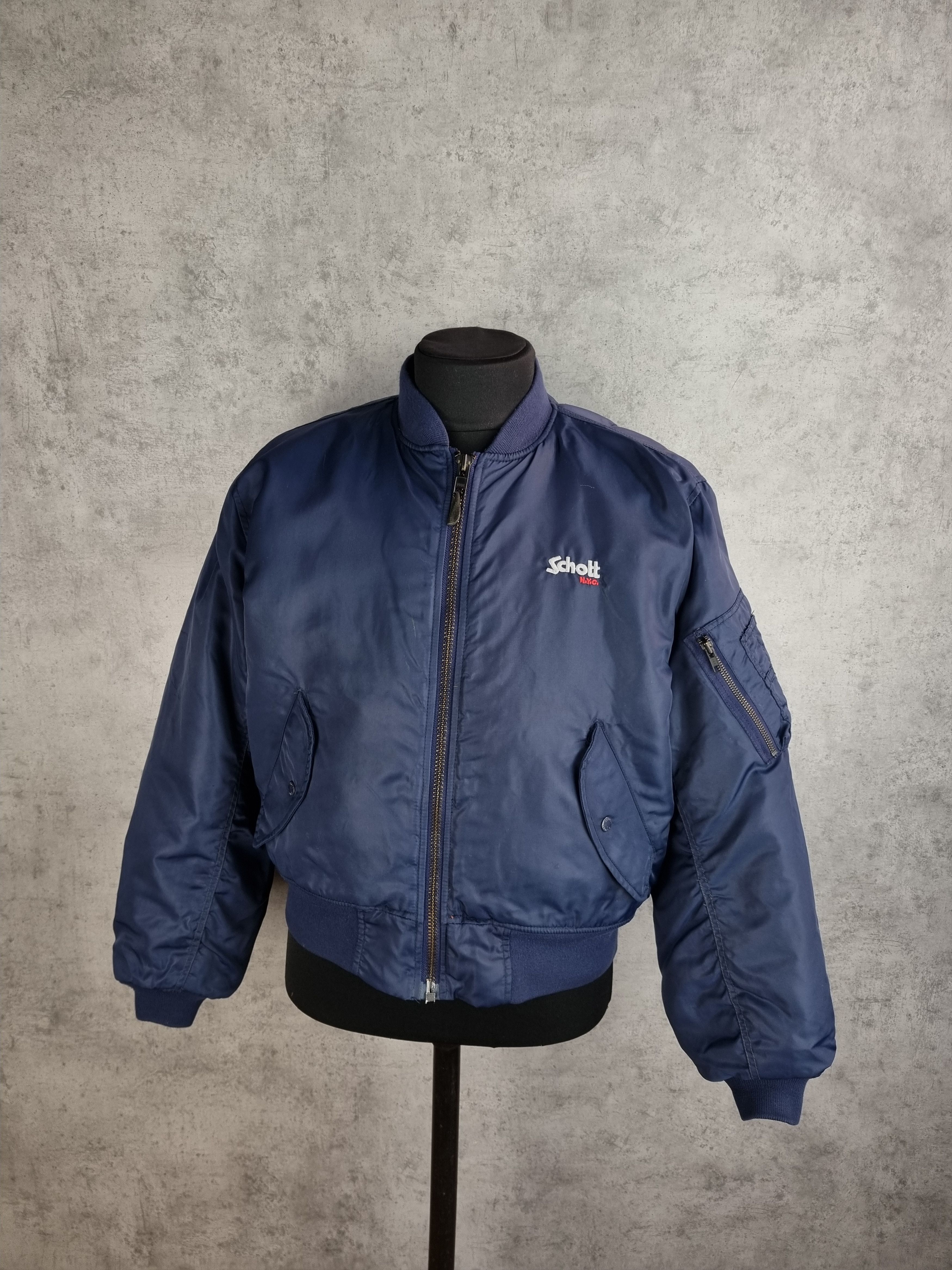 Schott × Seditionaries × Vintage 90s Schott Aviator Destroyed Bomber Size US L / EU 52-54 / 3 - 3 Thumbnail