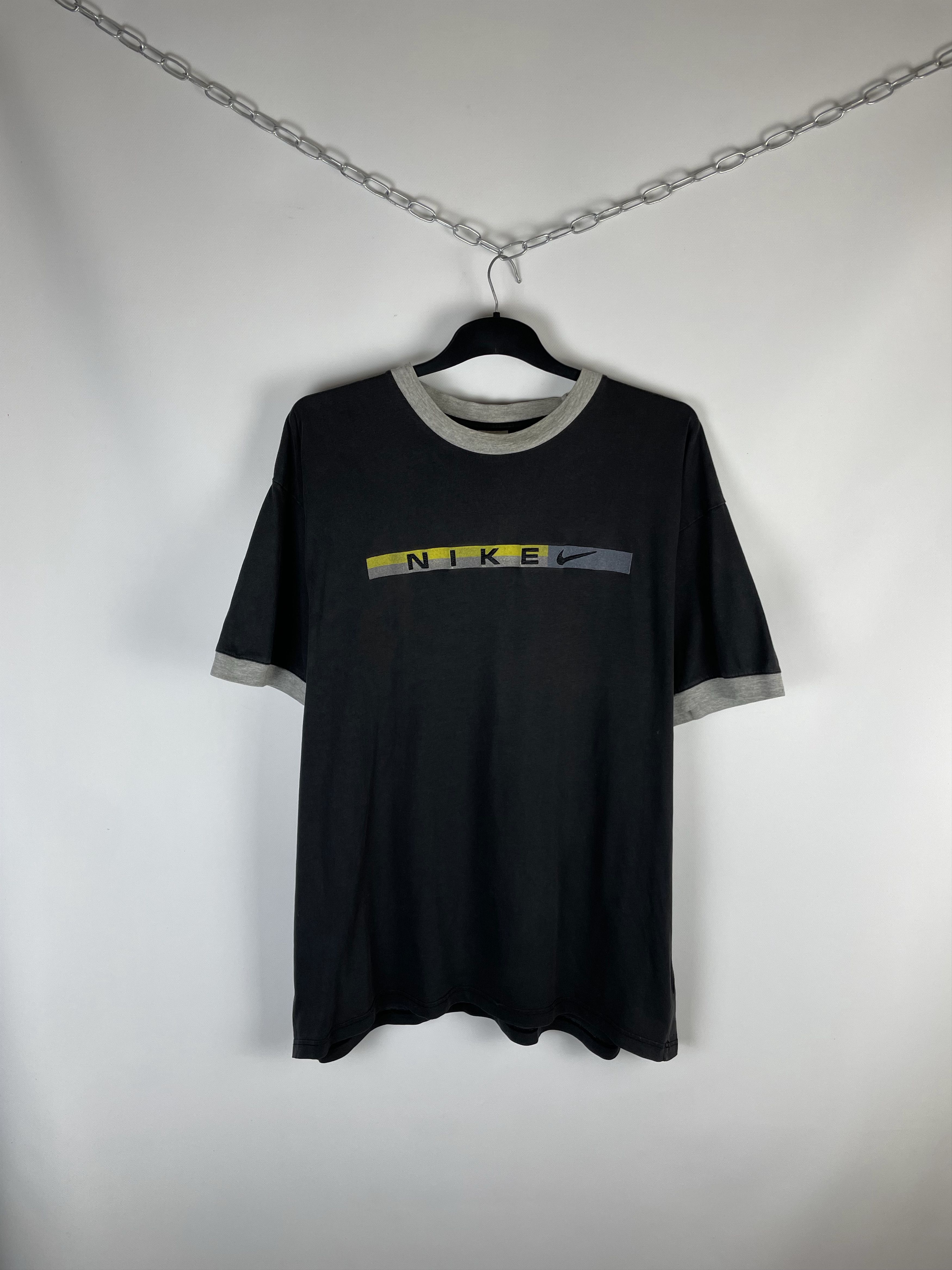 Nike × Vintage Vintage Nike Center Logo Tee 90s Size US XXL / EU 58 / 5 - 1 Thumbnail