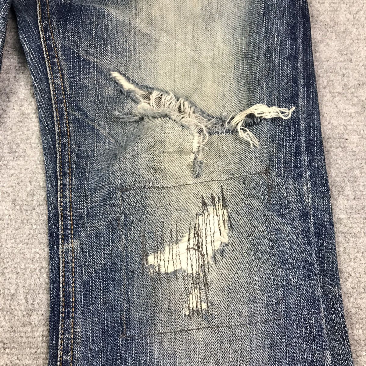 Japanese Brand DISTRESSED JEANS SOUK DENIM PANTS Size US 30 / EU 46 - 3 Thumbnail