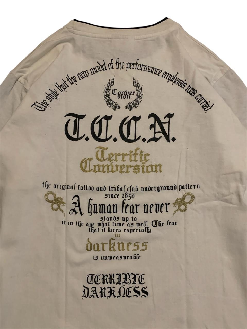 Beauty Beast × If Six Was Nine × Le Grande Bleu (L.G.B.) 2000s Buccet Noise - japanese poem long sleeve double layer Size US M / EU 48-50 / 2 - 10 Thumbnail