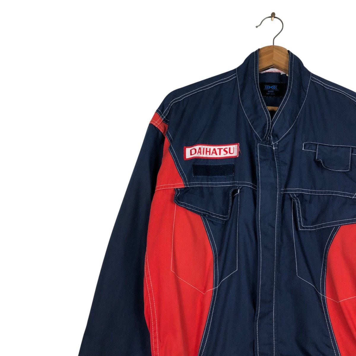Japanese Brand 📌Vintage Coverall Worker Racing Daihatsu JDM Big Logo Size US 38 / EU 54 - 9 Thumbnail