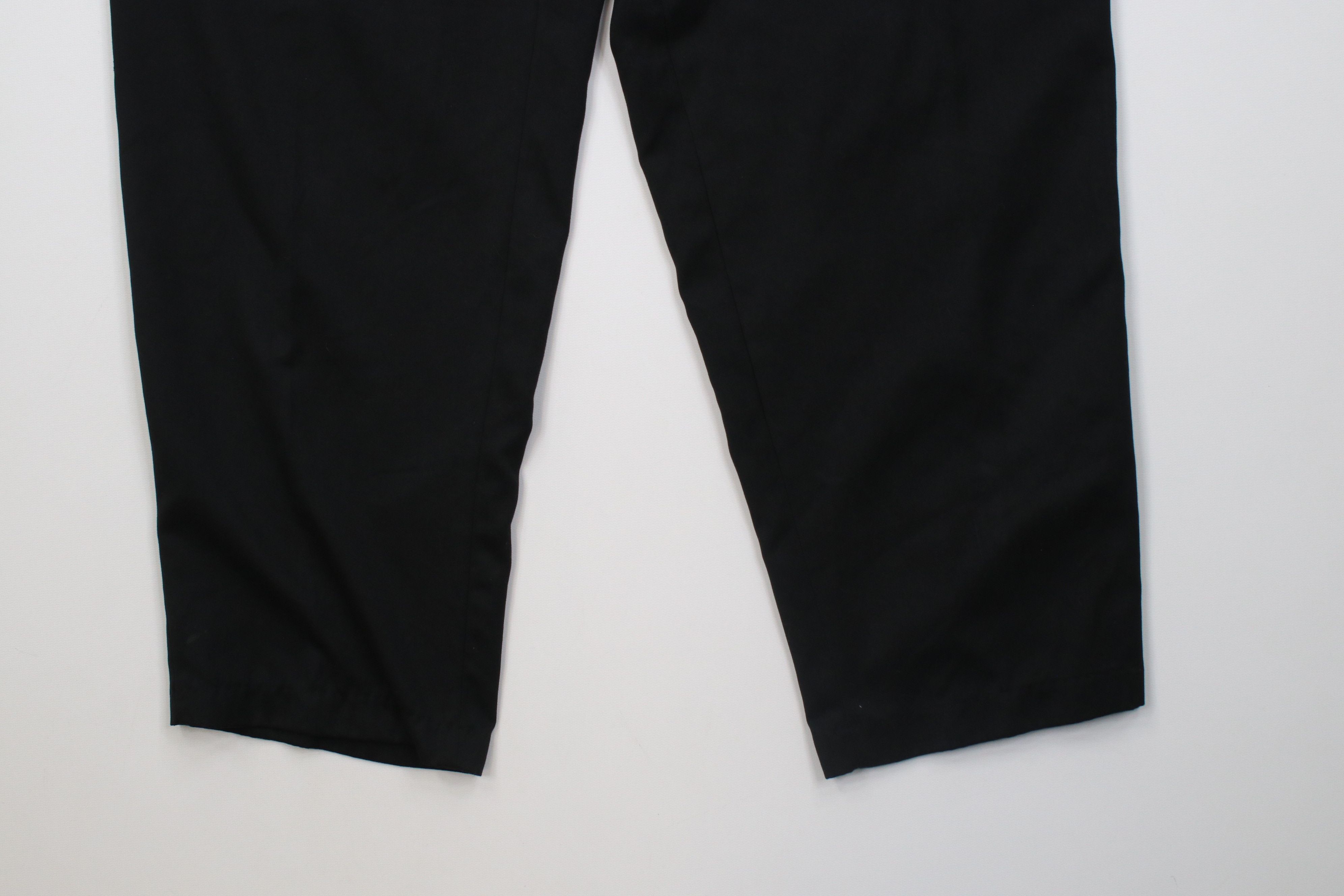 Vintage Vintage 90s Streetwear Waisted Microfiber Chino Pants Black Size US 30 / EU 46 - 4 Thumbnail