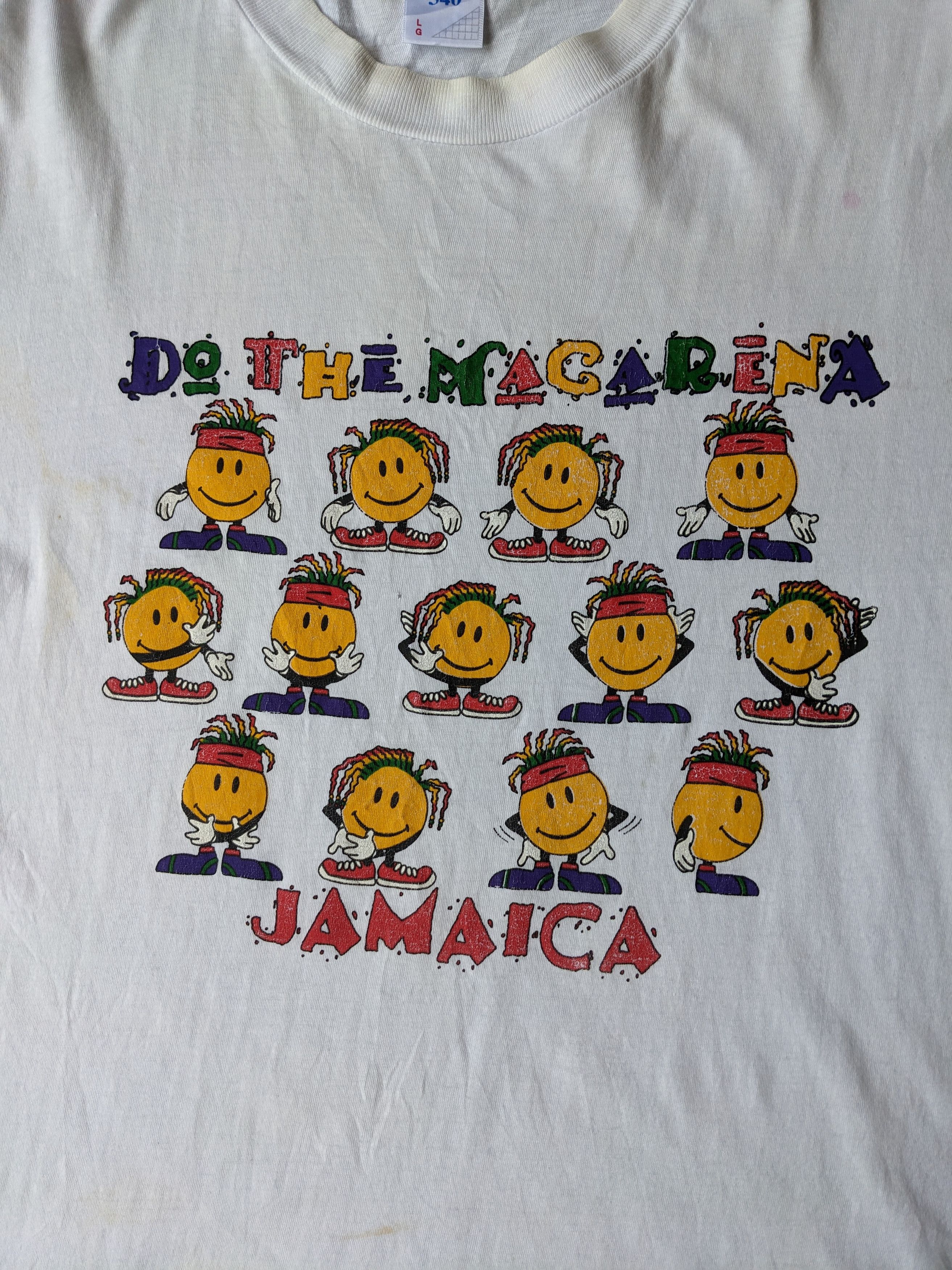 Vintage Do The Macarena Jamaica smiley face Size US L / EU 52-54 / 3 - 2 Thumbnail