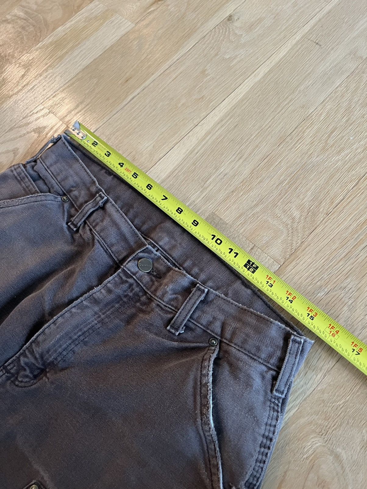 Carhartt Carhartt brown double knee carpenter pants distressed Size US 32 / EU 48 - 3 Thumbnail