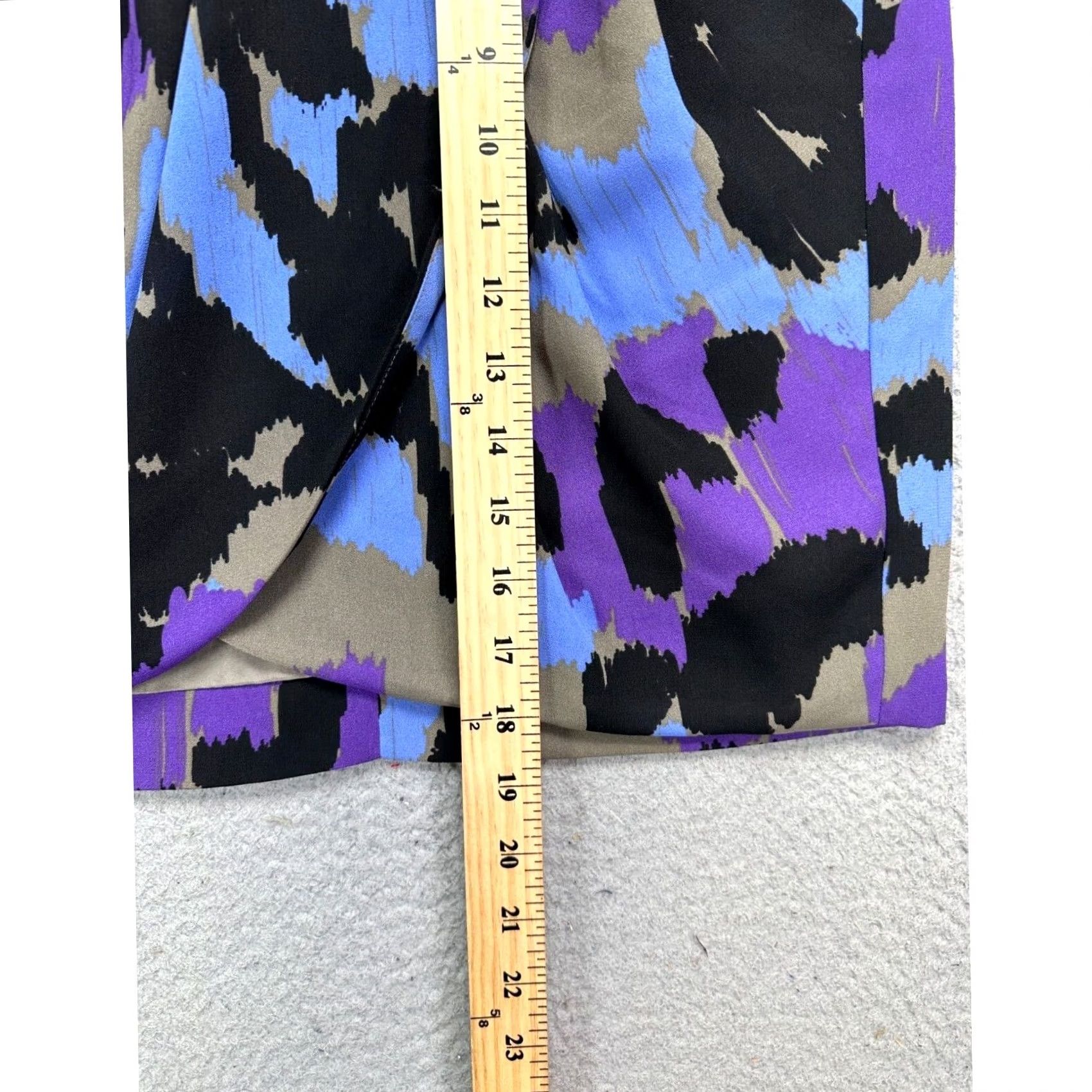 Banana Republic Banana Republic Skirt Womens 6 Multi Geometric Straight Pencil Wrap Pleated Mini Size 28" / US 6 / IT 42 - 7 Thumbnail