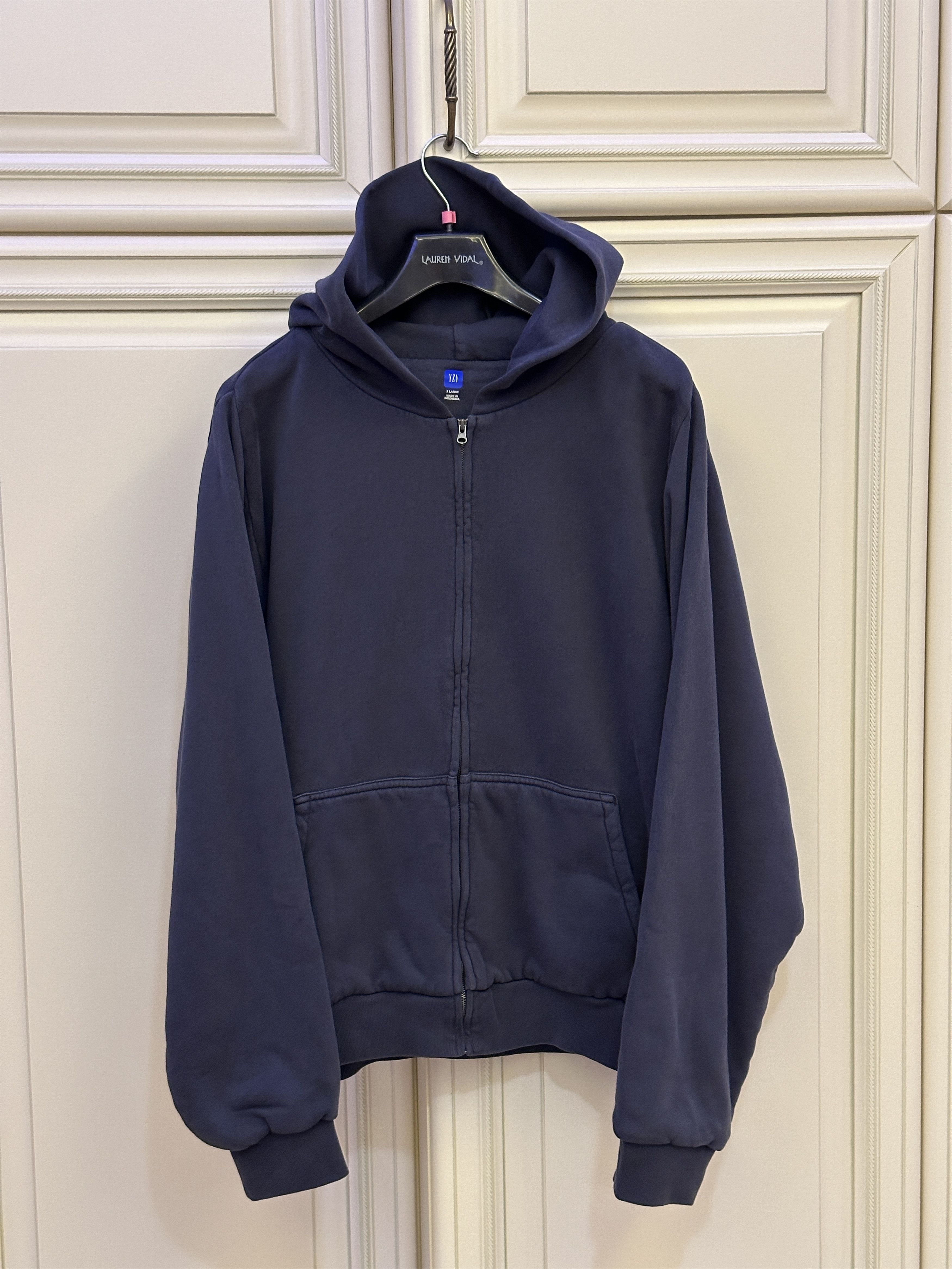 image of Yeezy Gap Hoodie By Balenciaga in Navy, Men's (Size XL)