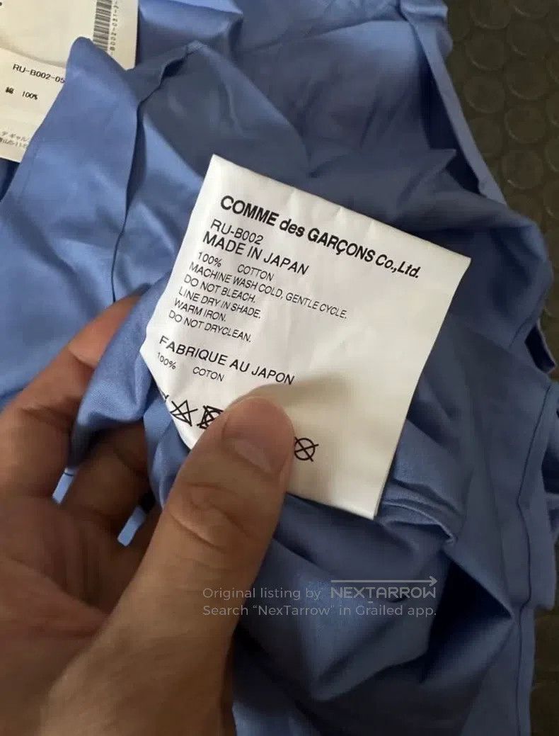 Comme des Garcons Comme des Garcons Black and blue women's shirt Size XS / US 0-2 / IT 36-38 - 4 Thumbnail