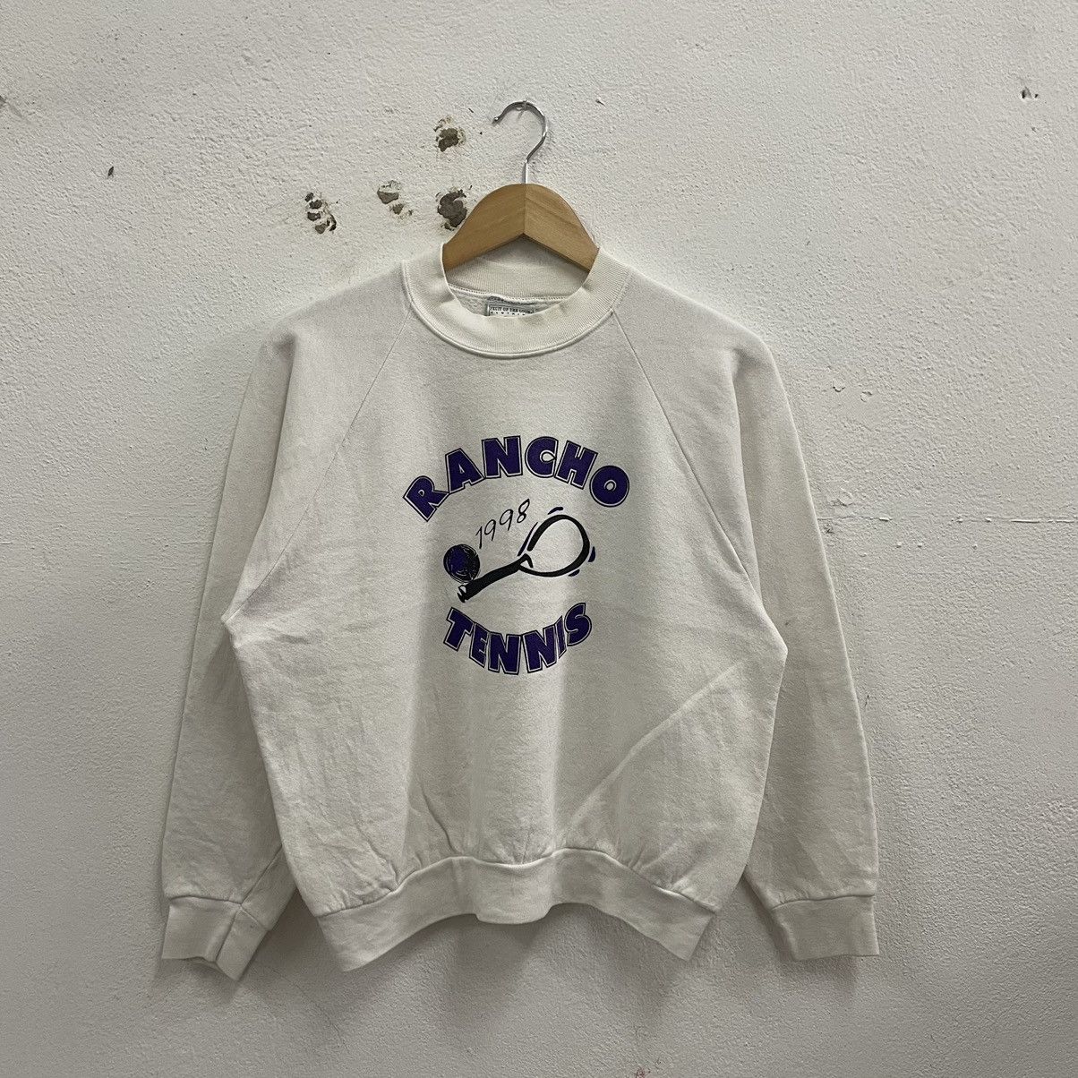 Fruit Of The Loom × Vintage 🔥🔥Vintage 1998 Rancho Tennis Big Logo Sweatshirts Size US M / EU 48-50 / 2 - 1 Thumbnail