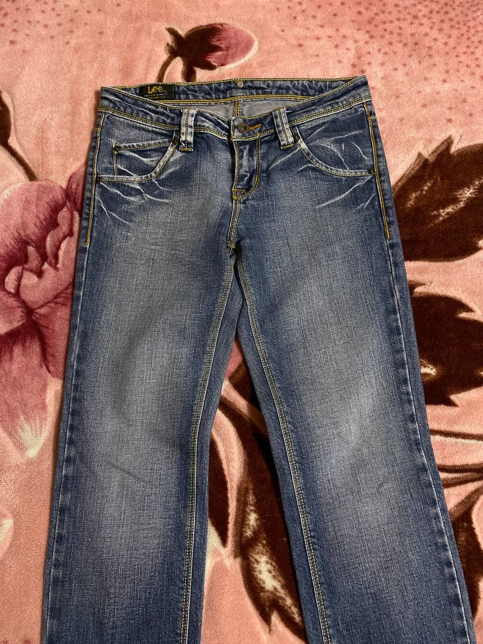 Lee × Vintage Vintage 90s Lee Washed Denim Jeans Pants Y2K Rare Size US 27 - 6 Thumbnail