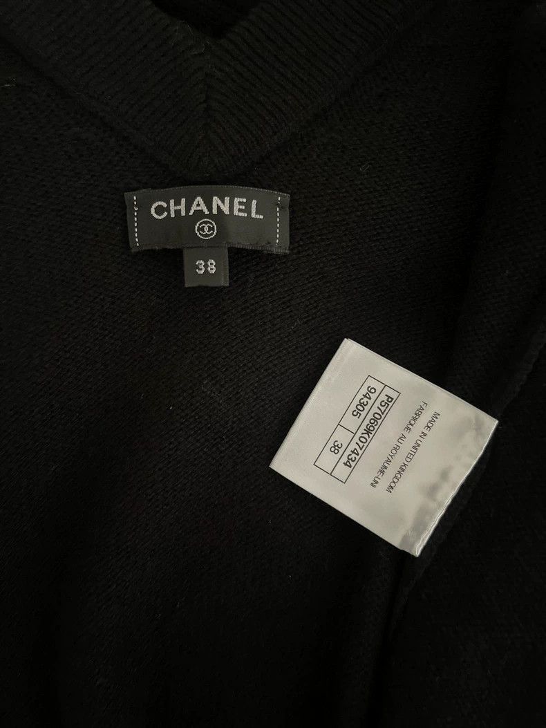 Chanel Chanel Black backless sweater Size S / US 4 / IT 40 - 3 Thumbnail