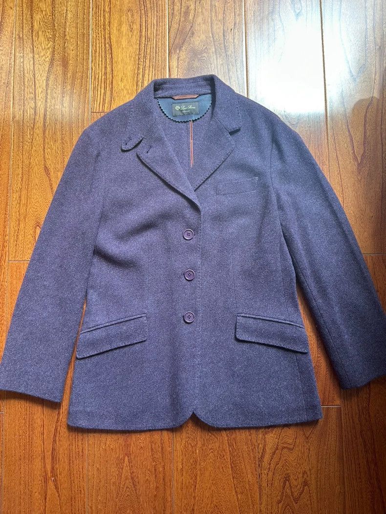 Loro Piana Purple Cashmere Blazer-