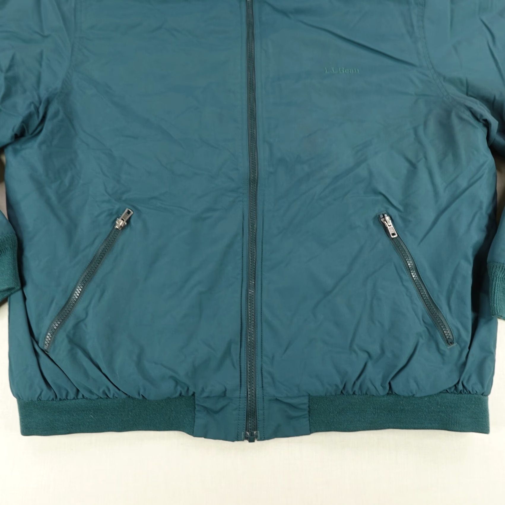 Vintage VINTAGE LL Bean Jacket Mens XL Blue Windbreaker Full Zip Up Lined Pockets Outdoor 90s Mens Size US XL / EU 56 / 4 - 3 Thumbnail