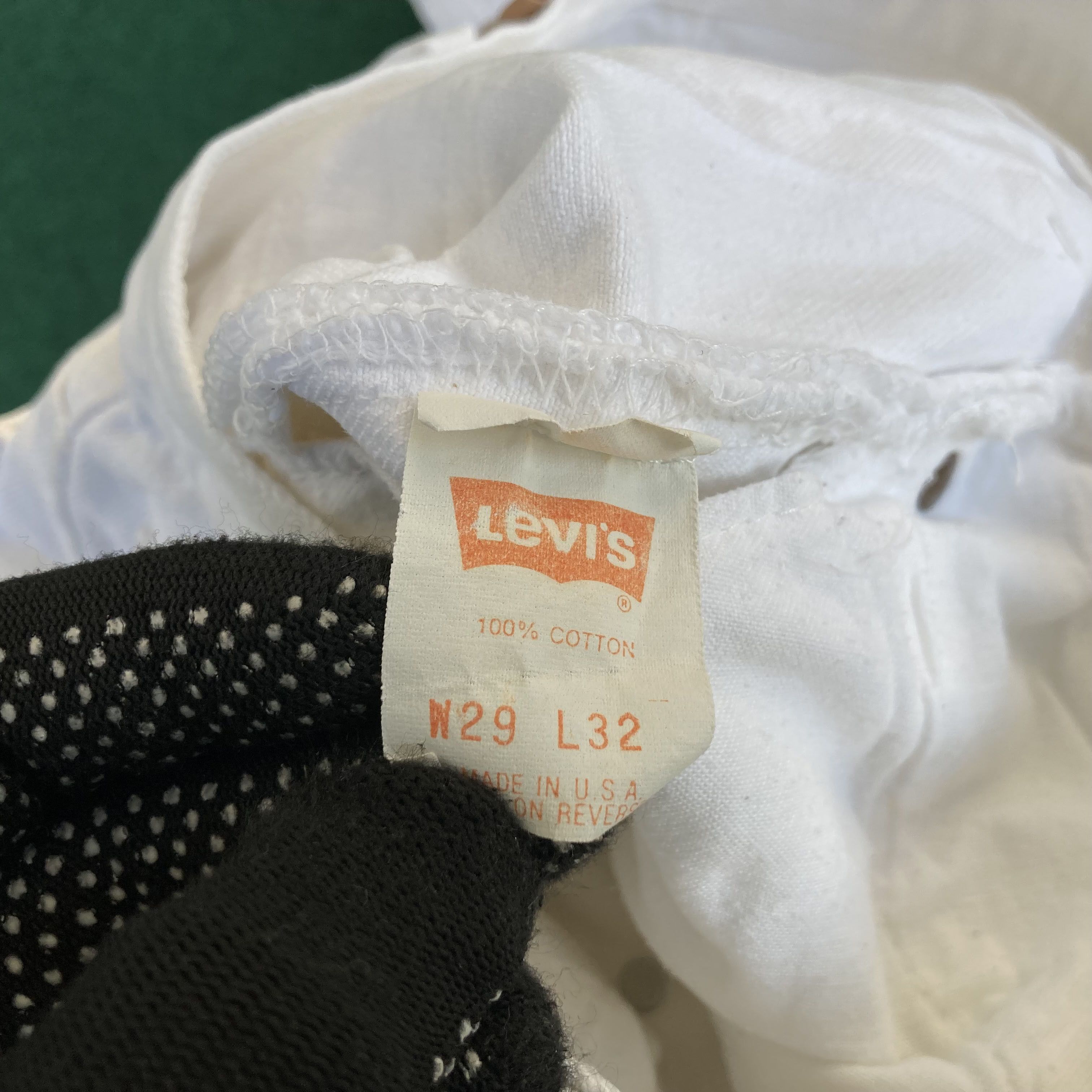 Levi's × Vintage Vtg Levis 501 Distressed Ripped White Grunge Jeans Size US 28 / EU 44 - 5 Thumbnail