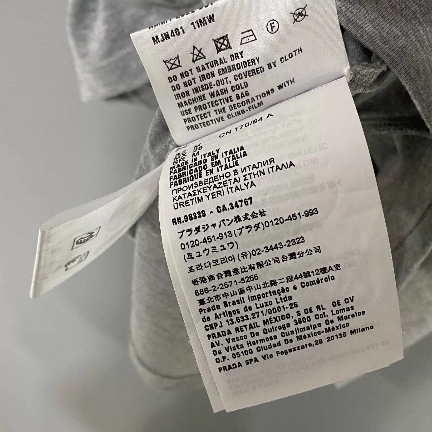 Miu Miu MIU MIU colorblocked neckline crystal logo short sleeve M Size M / US 6-8 / IT 42-44 - 6 Thumbnail