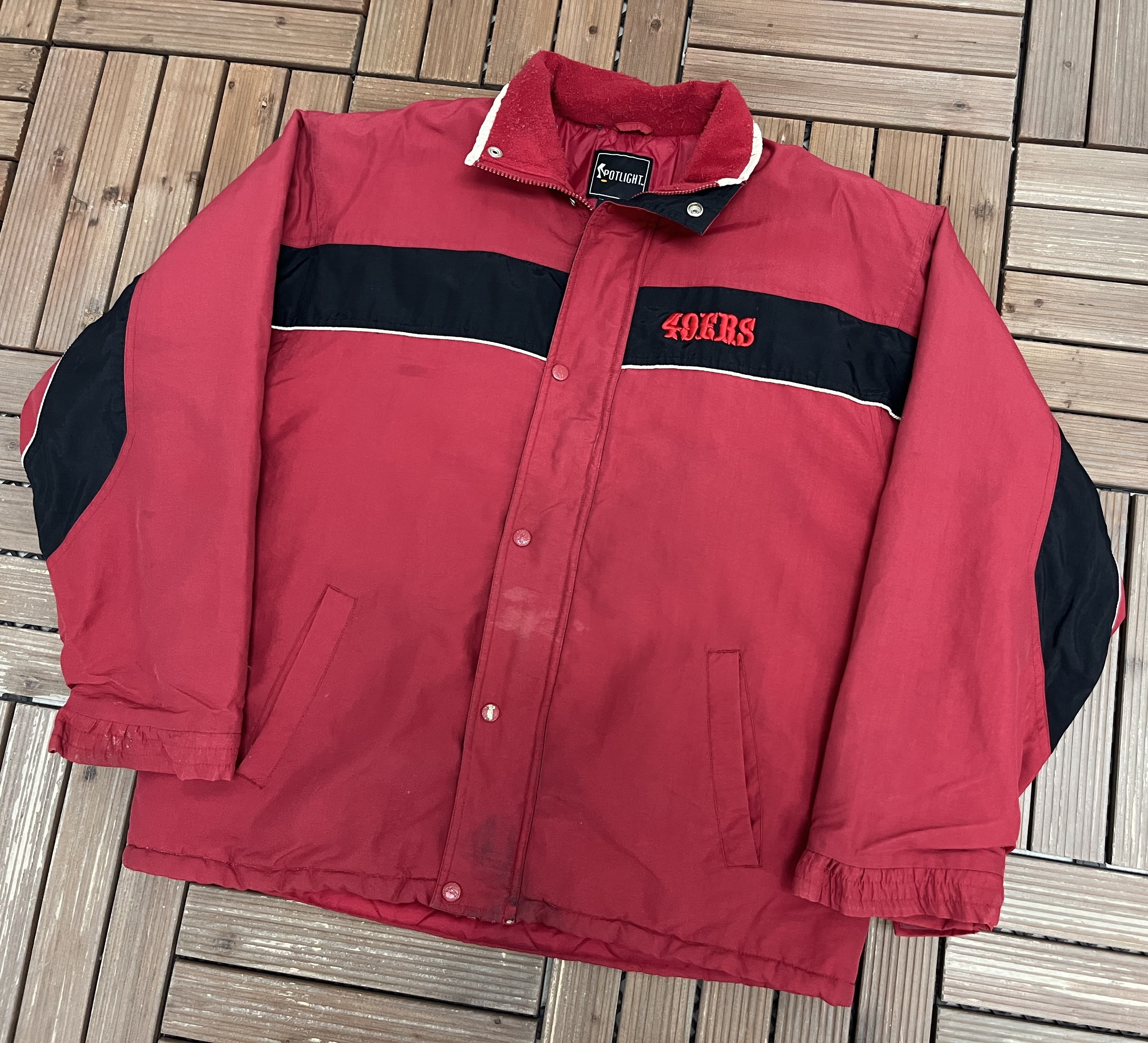 Vintage San Francisco 49ers Stitched Vintage Red Jacket Size US M / EU 48-50 / 2 - 3 Thumbnail