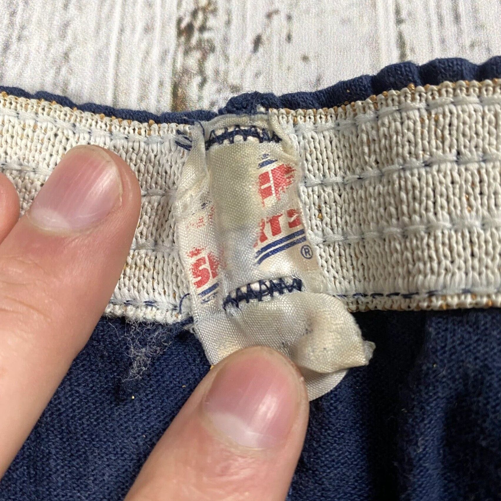Soffe VINTAGE 90s Navy Shorts Men's 2XL Athletic Casual Made in USA Blue Cotton Blend Spellout Military Logo Size US 39 - 4 Thumbnail