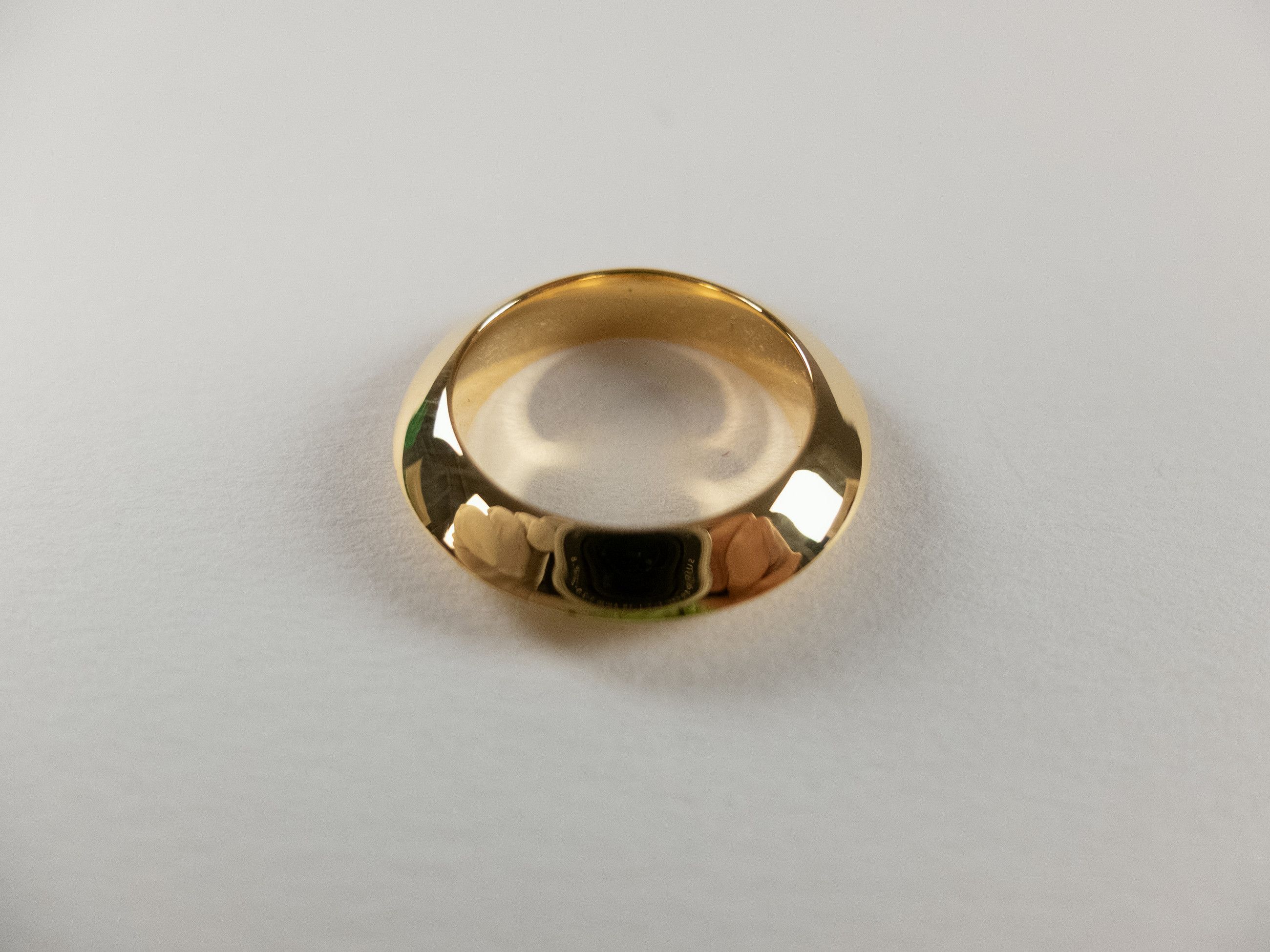 Bottega Veneta BOTTEGA VENETA gold plated Sterling silver round ring 21 q Size ONE SIZE - 1 Thumbnail