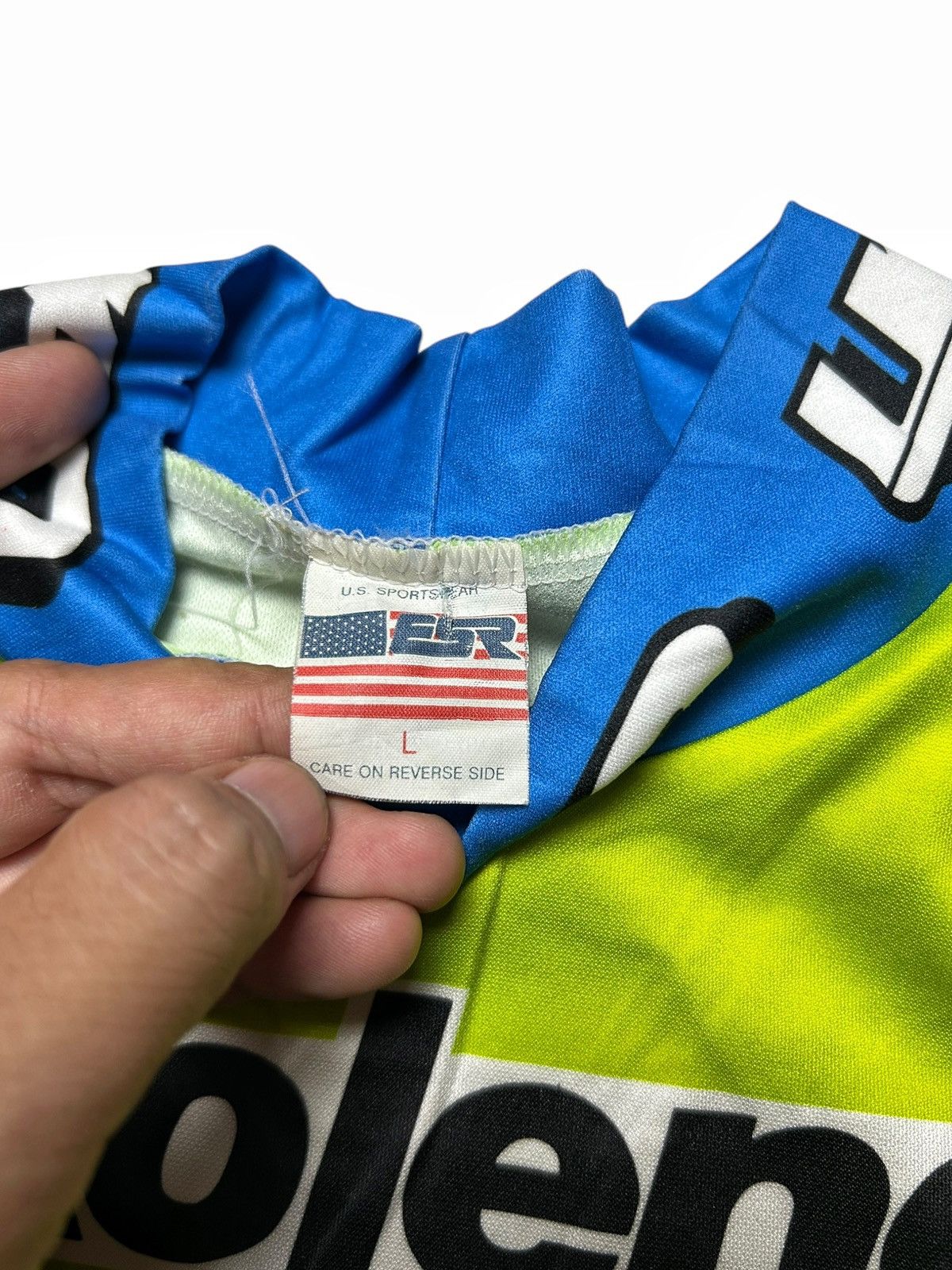 Gear for Sports × Vintage Rare Vintage 90s Kawasaki Team Racing UFO Jersey Motocross Size US L / EU 52-54 / 3 - 7 Thumbnail